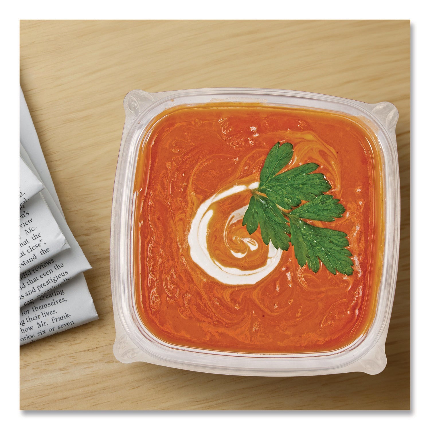 Dart® Square Plastic Bowls, 12 oz, 8.5 x 8.5 x 2.64, Clear, Plastic, 63 Bowls/Sleeve, 8 Sleeves/Carton - Bloom Skins