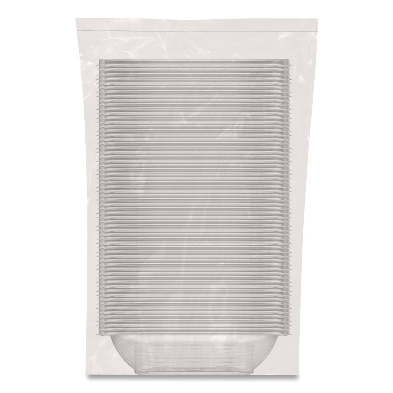 Dart® Square Plastic Bowls, 32 oz, 5 x 5 x 1.49, Clear, Plastic, 63 Bowls/Sleeve, 4 Sleeves/Carton - Bloom Skins