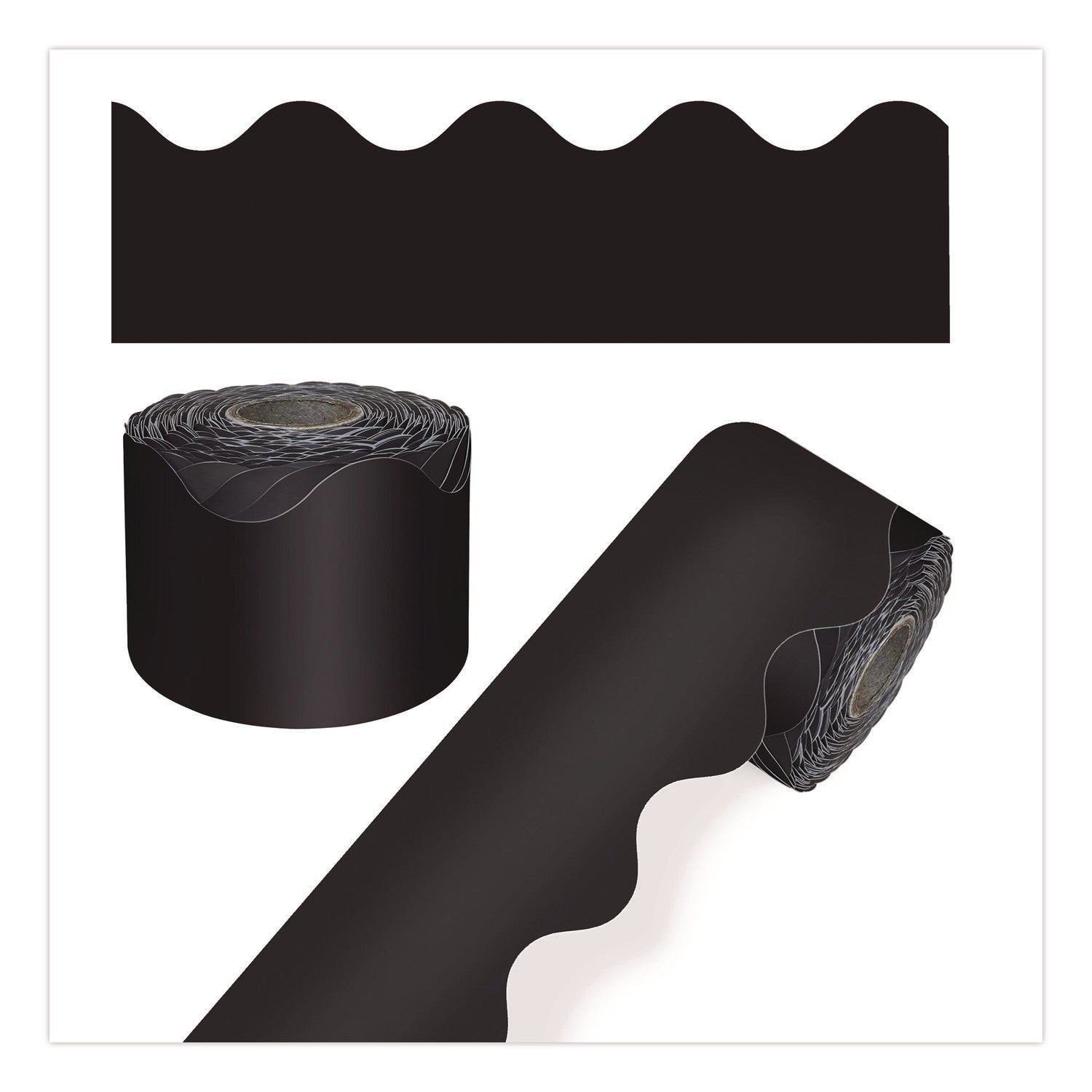 Carson-Dellosa Rolled Scalloped Border | Black