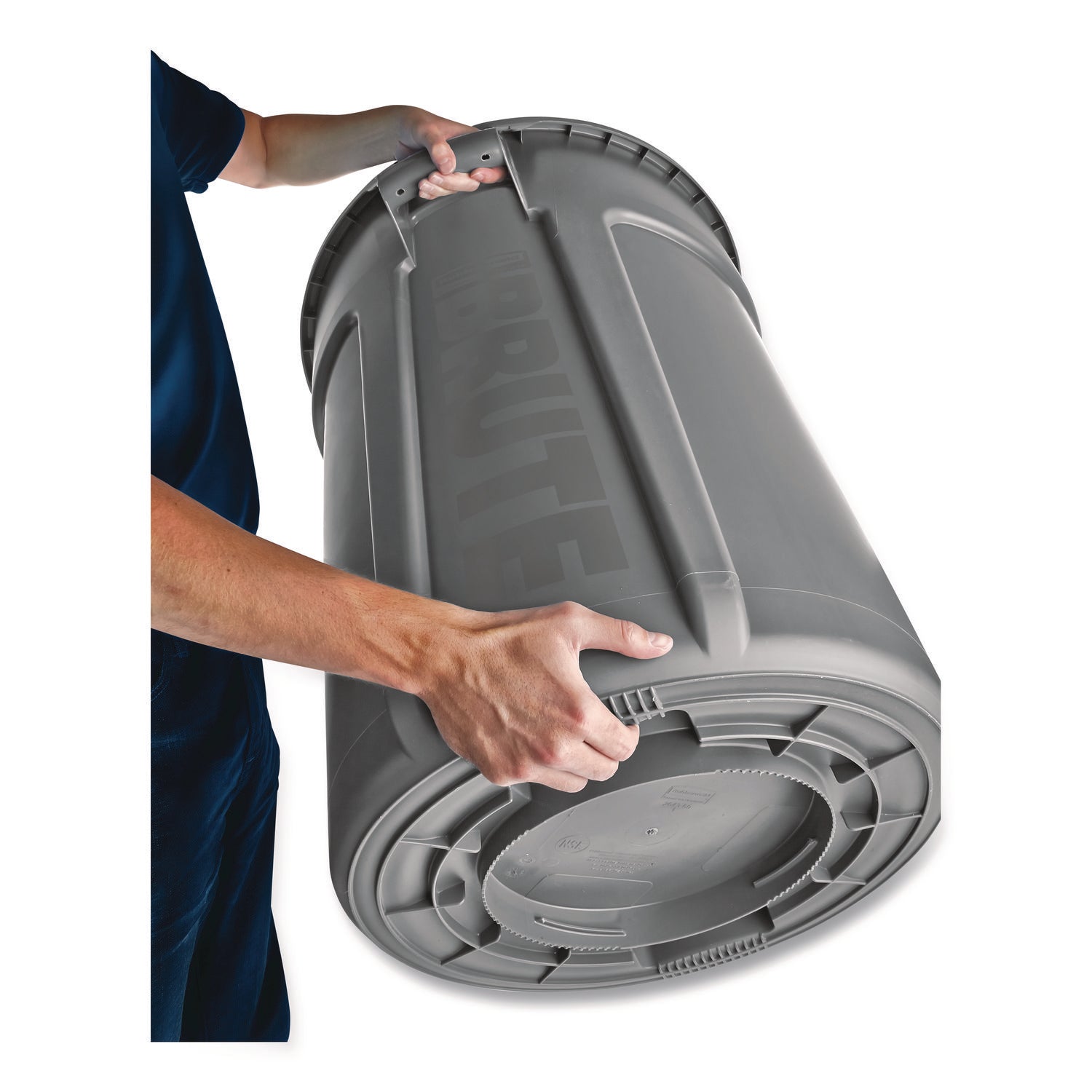 Rubbermaid® Commercial Brute Container, 44 gal, Plastic, White - Bloom Skins