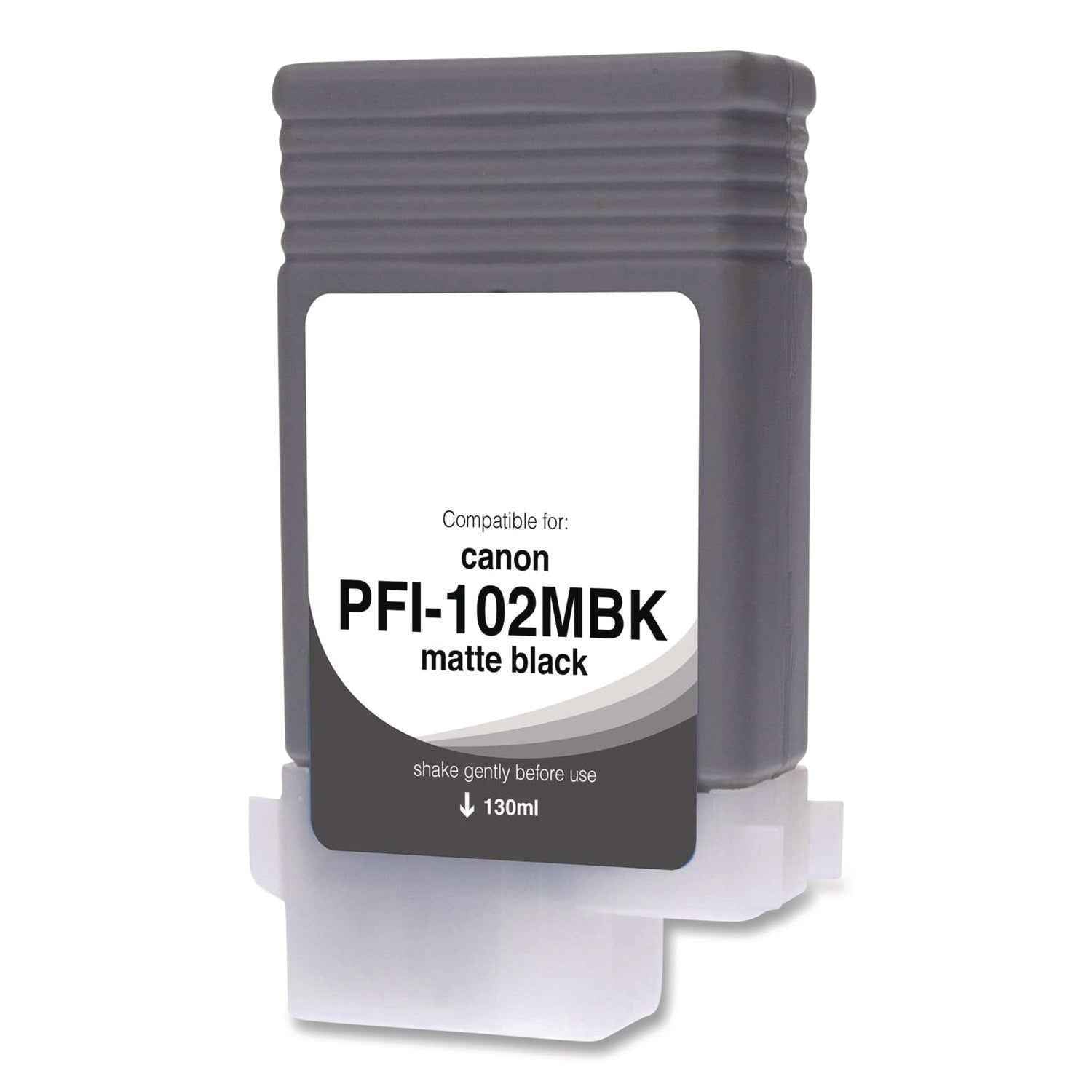 Innovera® Compatible Matte Black Ink, Replacement for PFI-102 (0894B001), 130 mL