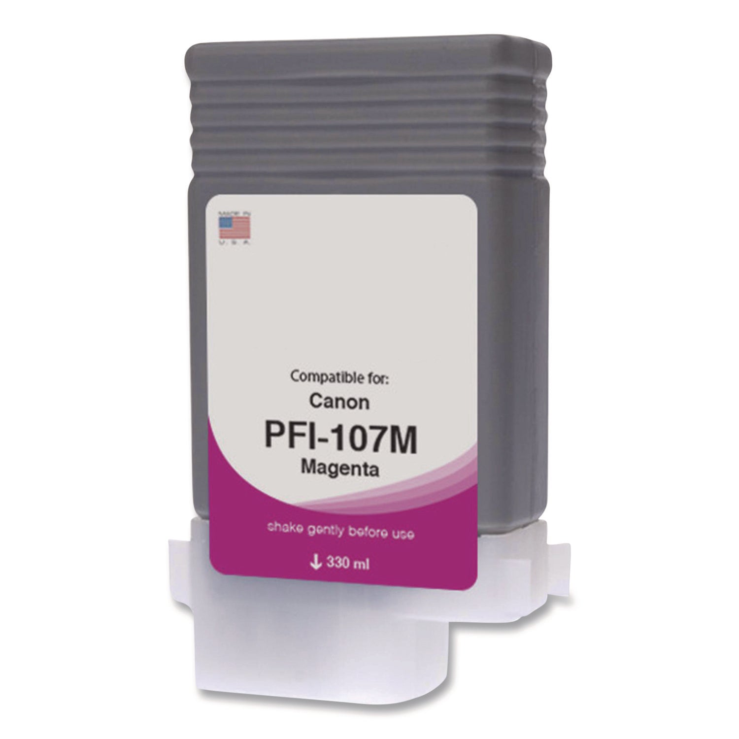 Innovera® Compatible Magenta Ink, Replacement for PFI-107 (6707B001AA), 130 mL - Bloom Skins