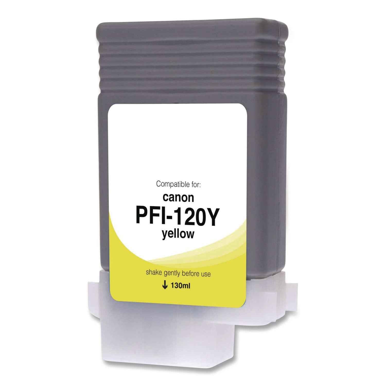 Innovera® Compatible Yellow Ink, Replacement for PFI-120 (2888C001), 130 mL