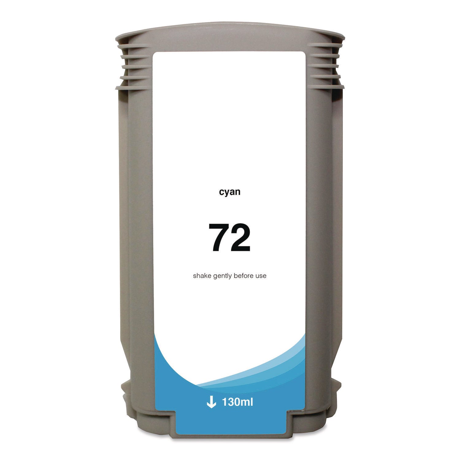 Innovera® Remanufactured Cyan High-Yield Ink, Replacement for 72 (C9371A), 130 mL - Bloom Skins