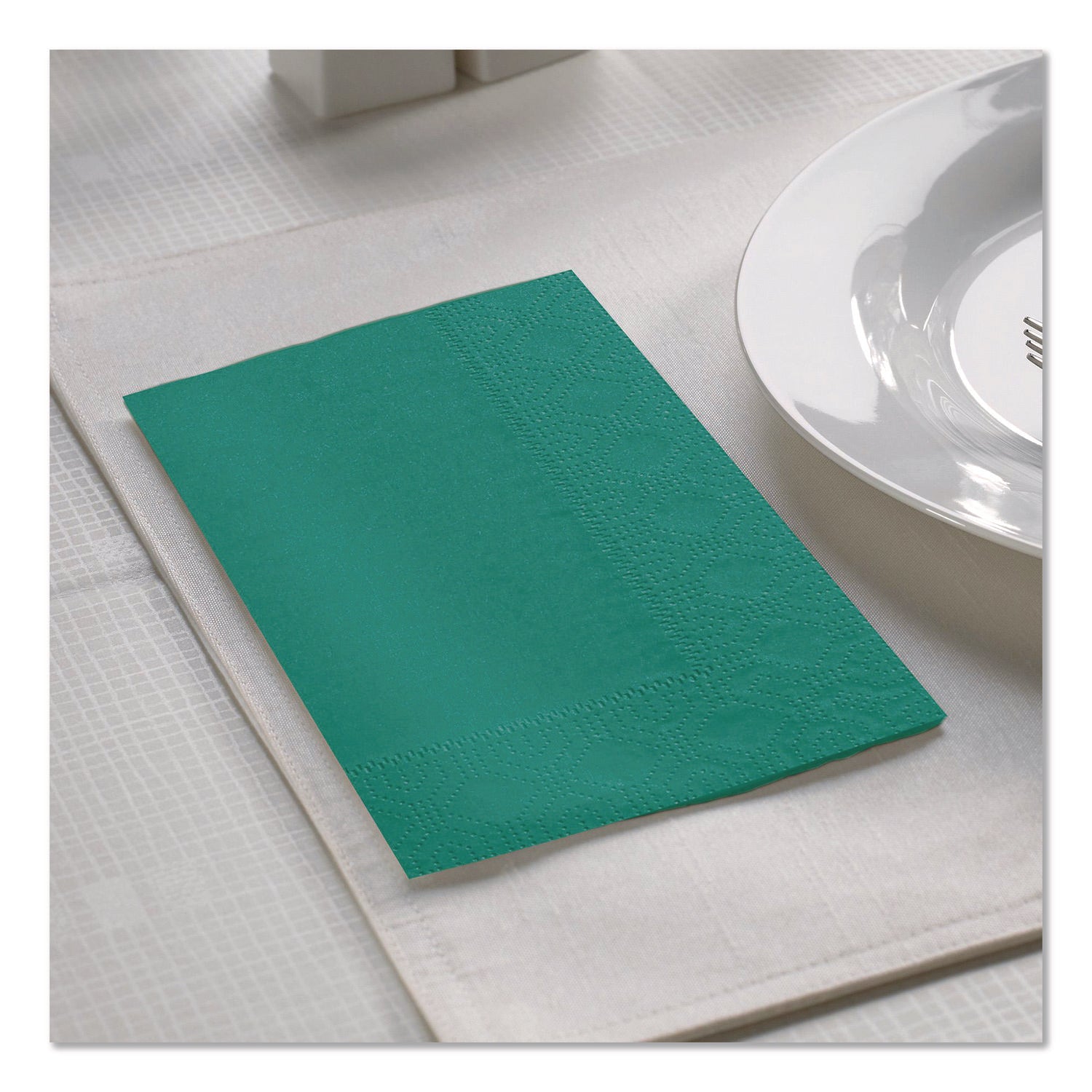 Hoffmaster® Dinner Napkins, 2-Ply, 15 x 17, Teal, 1,000/Carton - Bloom Skins