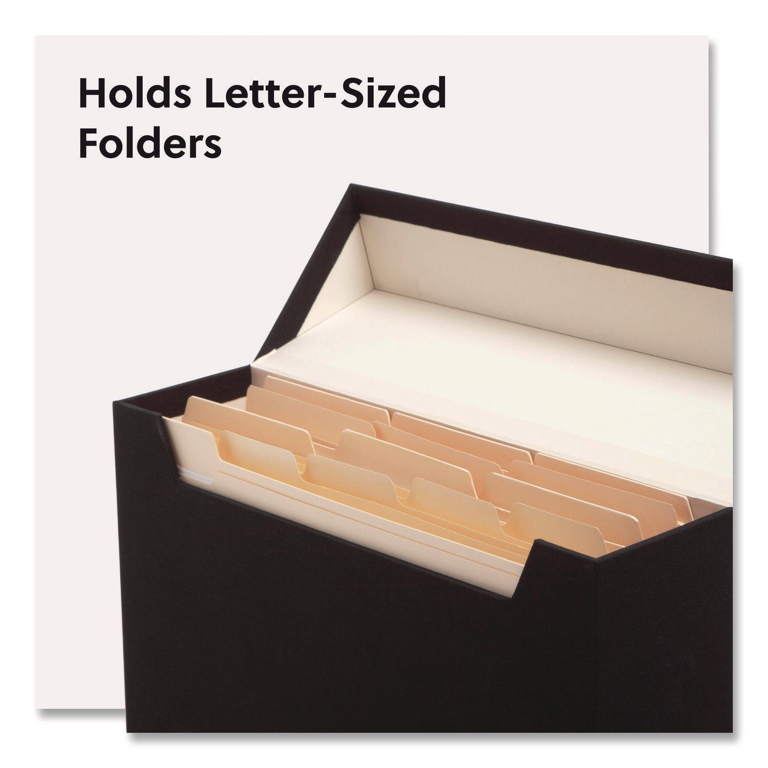 Smead Flip Top File Box, Letter Files, 13 x 3.7 x 10, Charcoal