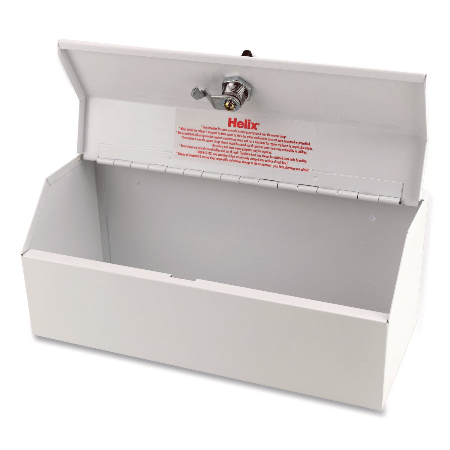 Maped Helix Metal Lockable Wall-Mounted Drug Cabinet,11.5 x 4.24 x 4.75, White - Bloom Skins