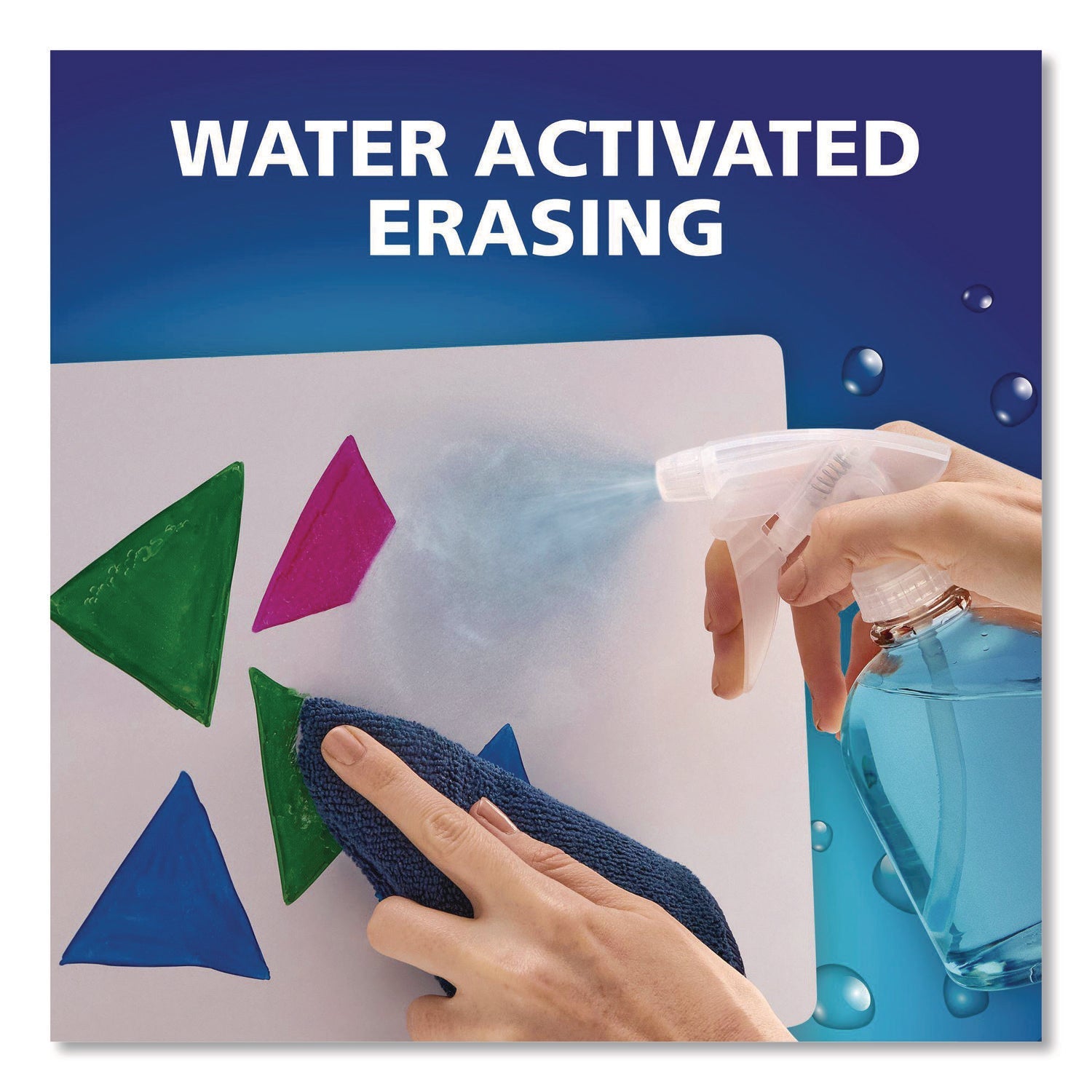 EXPO® Wet Erase Markers, Fine Needle Tip, Blue, 12/Pack - Bloom Skins