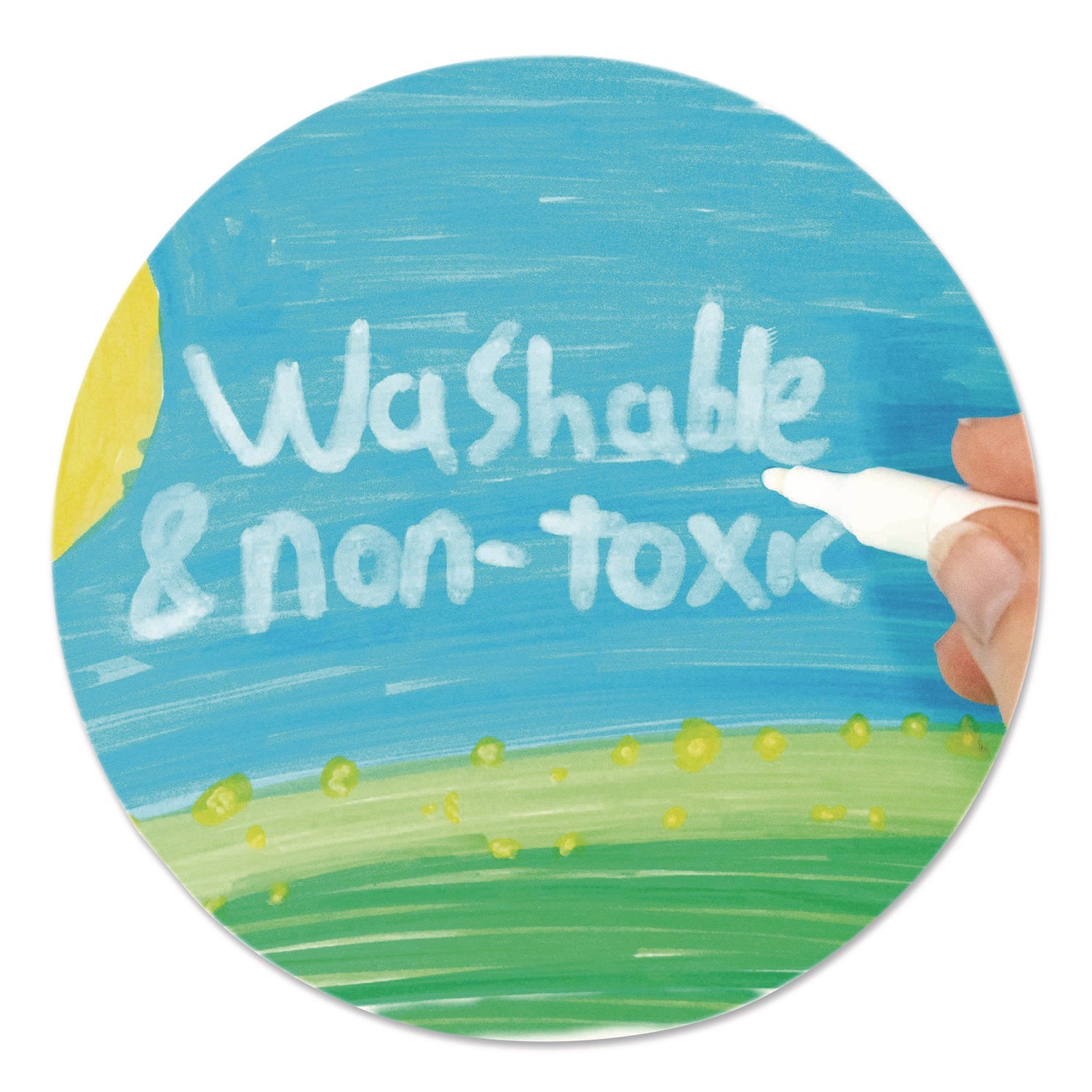 TPG Creations™ Washable Acrylic Markers, Fine Bullet Tip, Assorted Colors, 36/Pack, 6 Packs/Carton - Bloom Skins