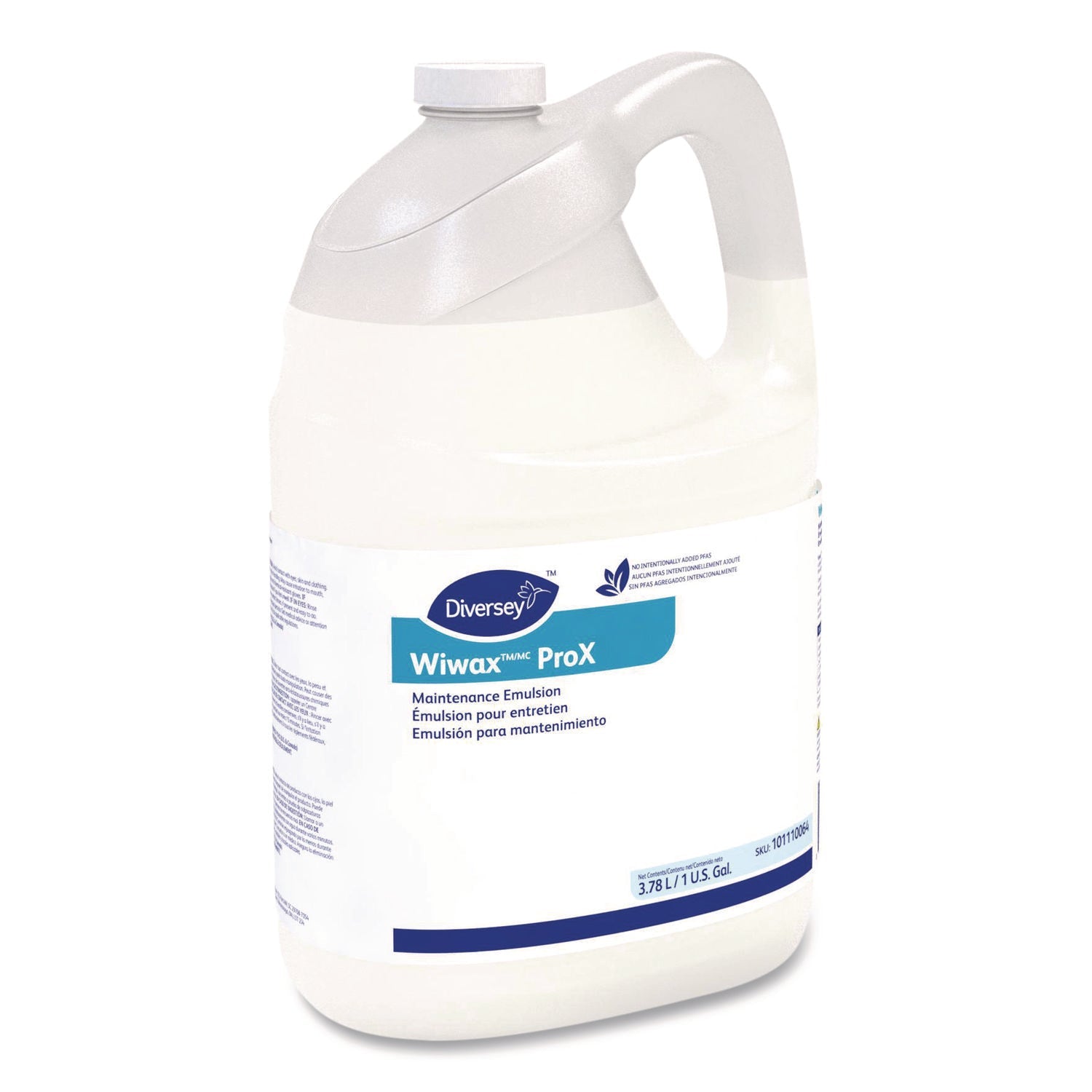 Diversey™ Wiwax ProX Maintenance Emulsion, 1 gal Bottle, 4/Carton