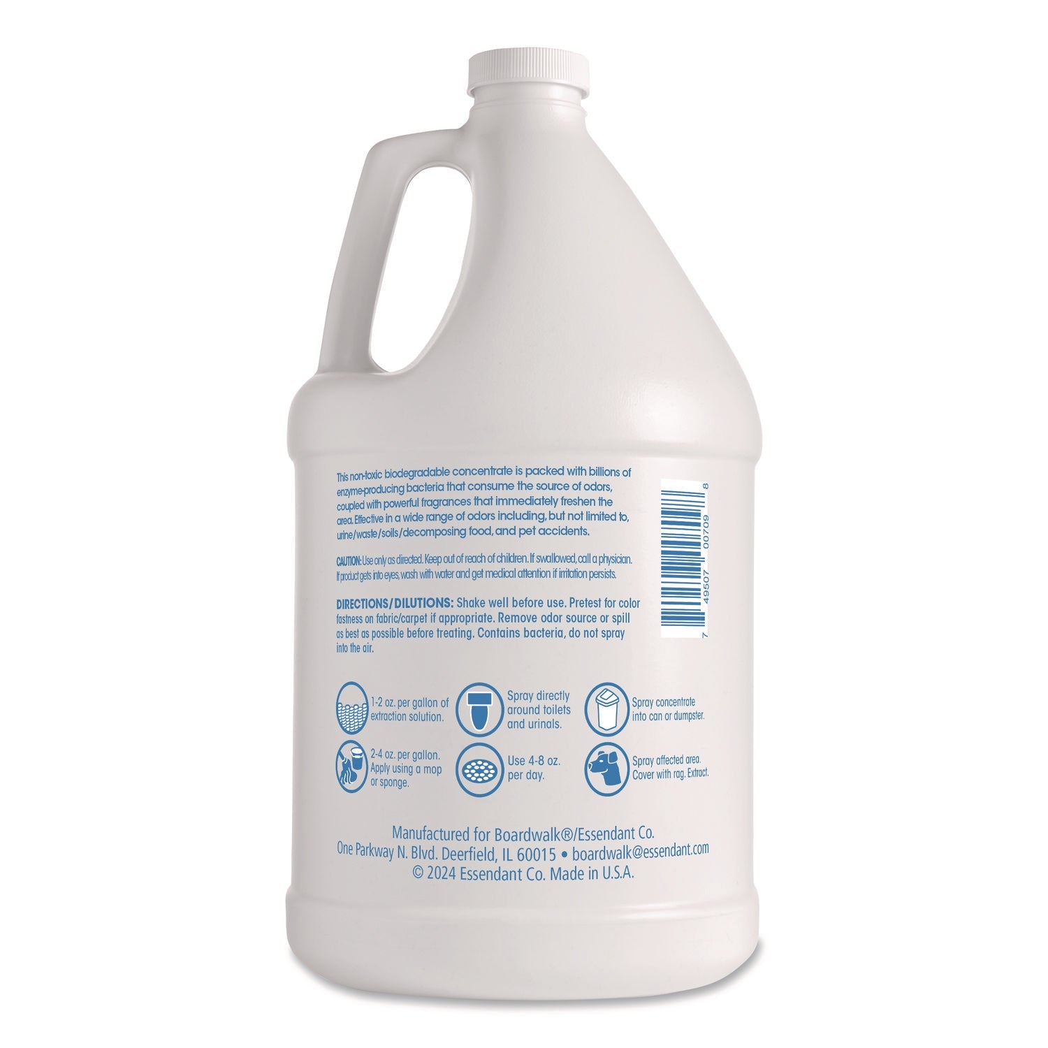 Boardwalk® Bio Conqueror 105, Lemon Scent, 1 gal Jug, 4/Carton