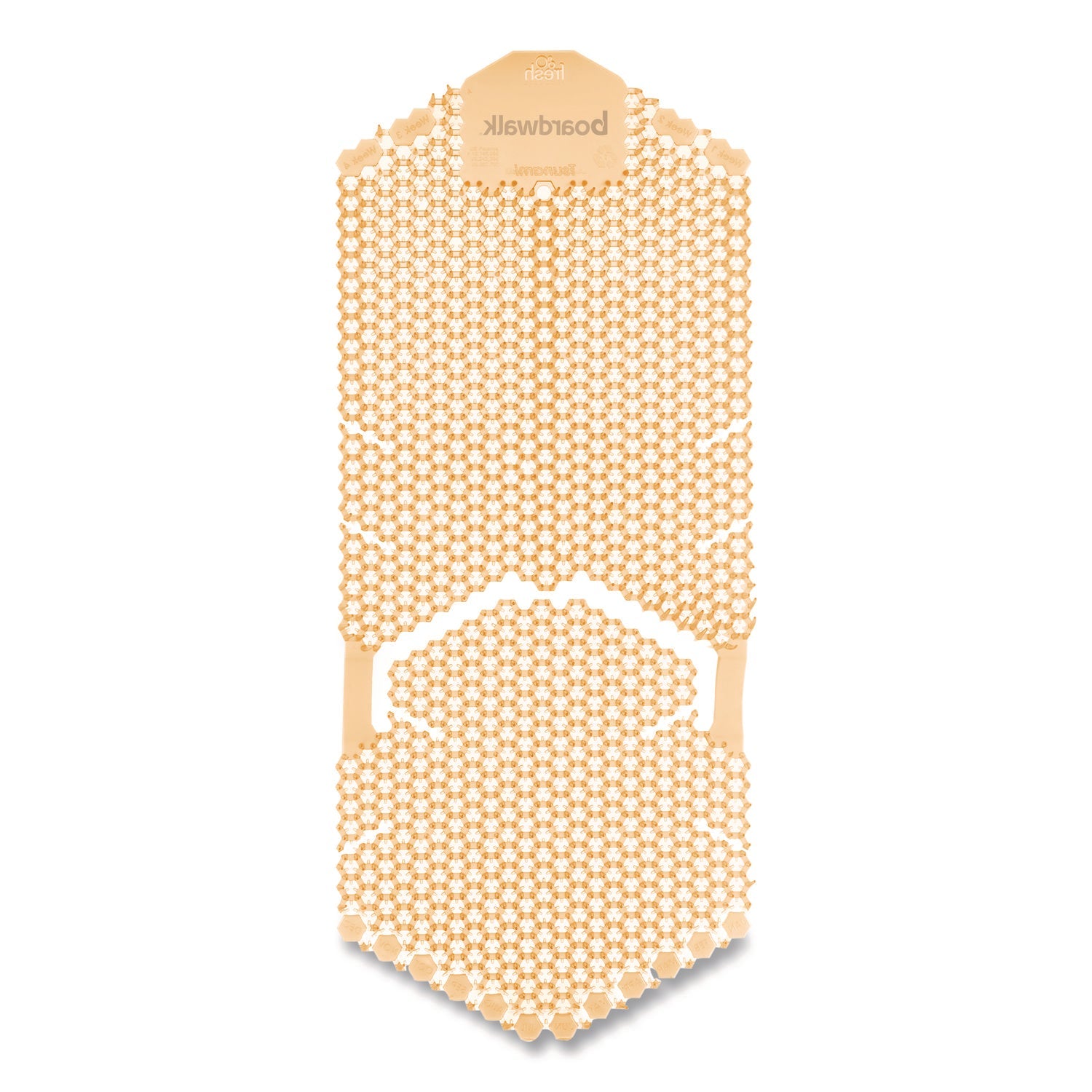 Boardwalk® Vertical Urinal Screen, Summer Sunshine Scent, Yellow, 5.22 oz, 6/Carton