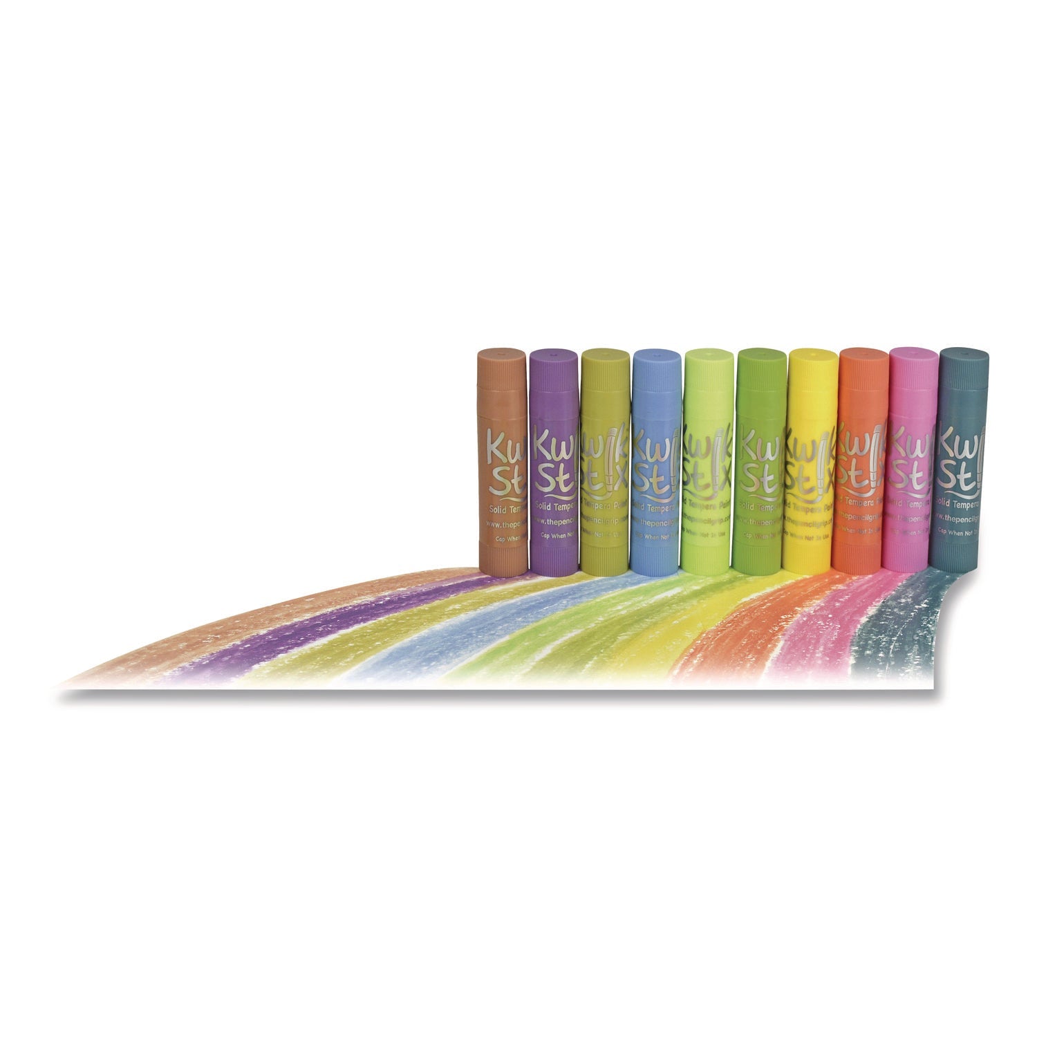 TPG Creations™ Kwik Stix Tempera Paint Set, 12 Assorted Colors, 72 Paint Sticks/Pack, 3 Packs/Carton - Bloom Skins