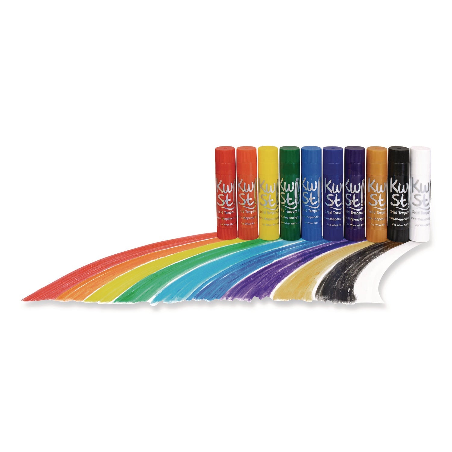 TPG Creations™ Kwik Stix Tempera Paint Set, 10 Assorted Colors, 10 Paint Sticks/Pack, 12 Packs/Carton - Bloom Skins
