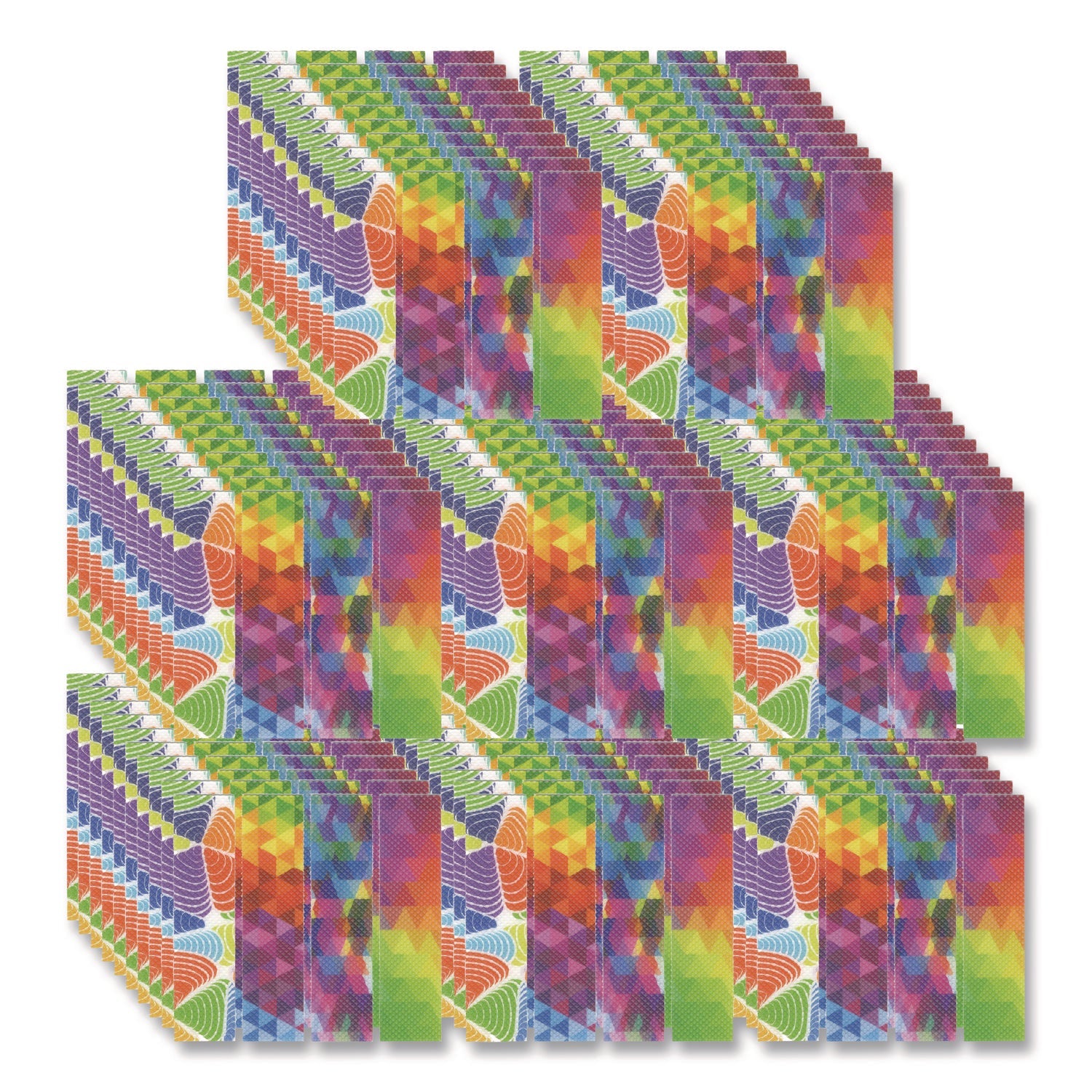 TPG Creations™ Zen Strips, Bumpy Brights Rainbow, Assorted Colors, 80/Carton - Bloom Skins