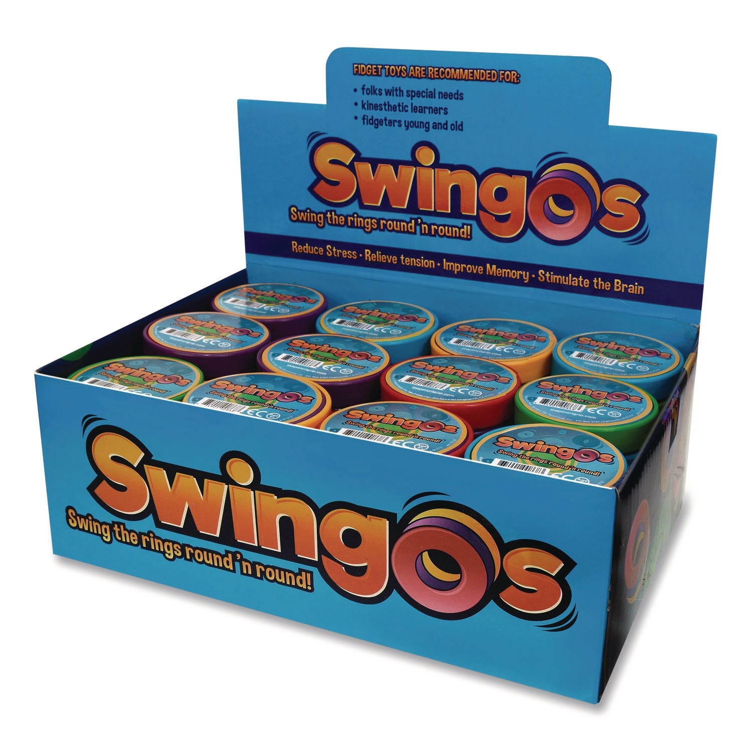 TPG Creations™ Swingos Fidget Toy, Small, Assorted Colors, 24/Carton - Bloom Skins