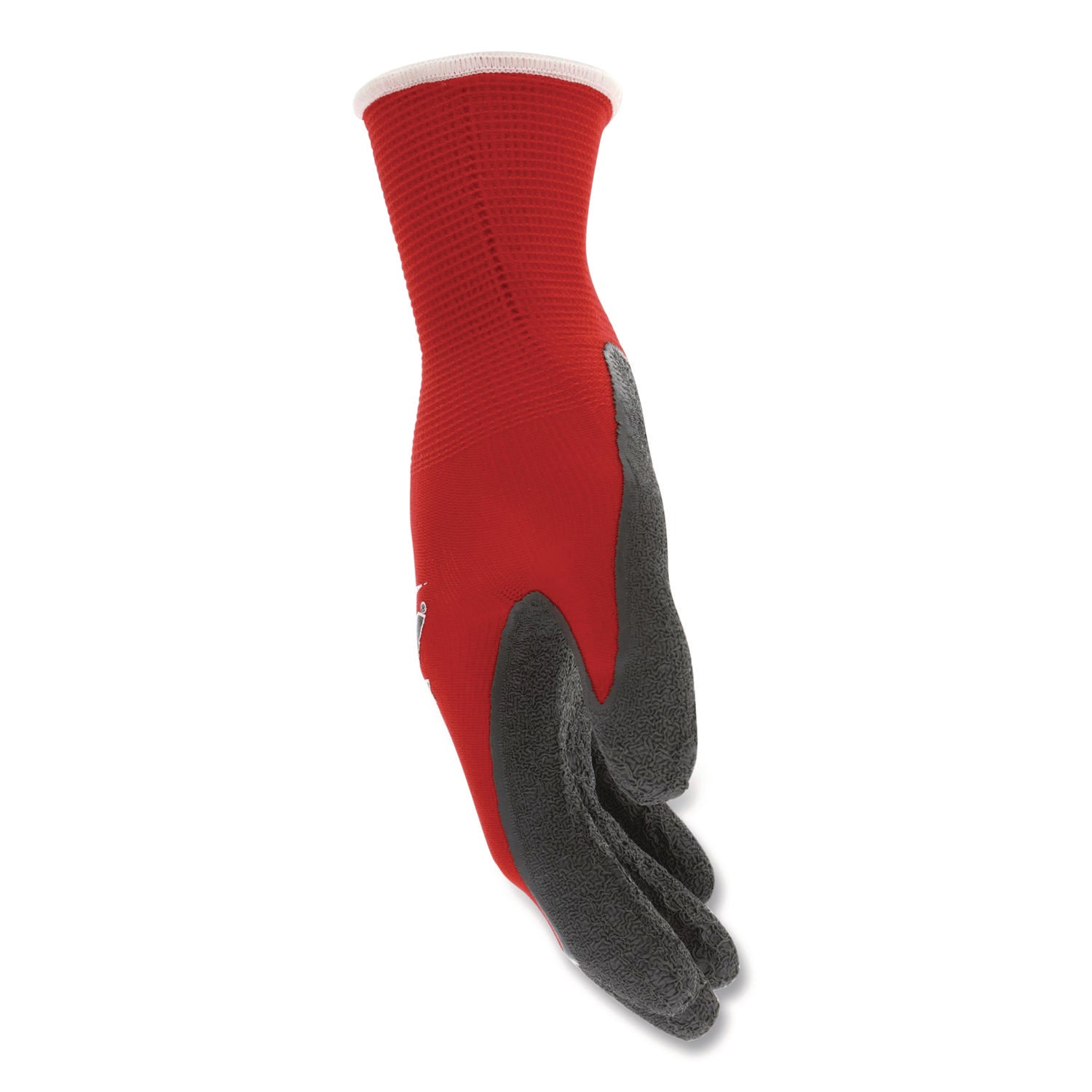 MCR™ Safety Ninja Flex Latex Coated Palm Gloves N9680, Medium, Red/Gray, Dozen - Bloom Skins
