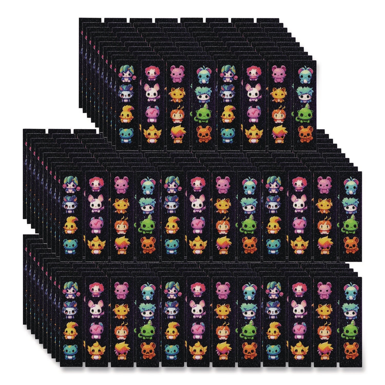 TPG Creations™ Zen Strips, Sandy Cuties, Purple/Multicolor, 80/Carton - Bloom Skins