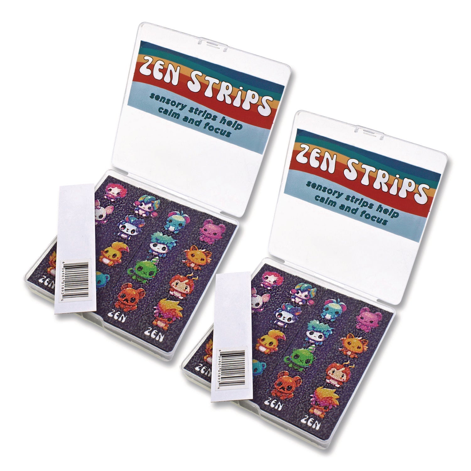 TPG Creations™ Zen Strips, Sandy Cuties, Purple/Multicolor, 80/Carton - Bloom Skins