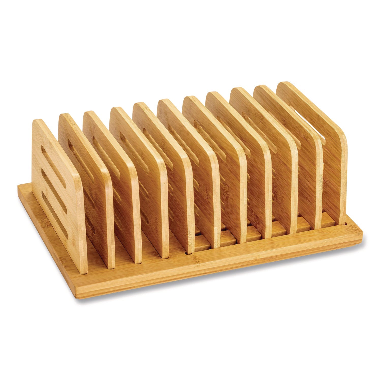 Officemate Bamboo Large File Sorter, 9 Sections, A6/A7/A8/A9/Legal/Letter/Tabloid Size Files, 14.09 x 10.04 x 3.82, Brown