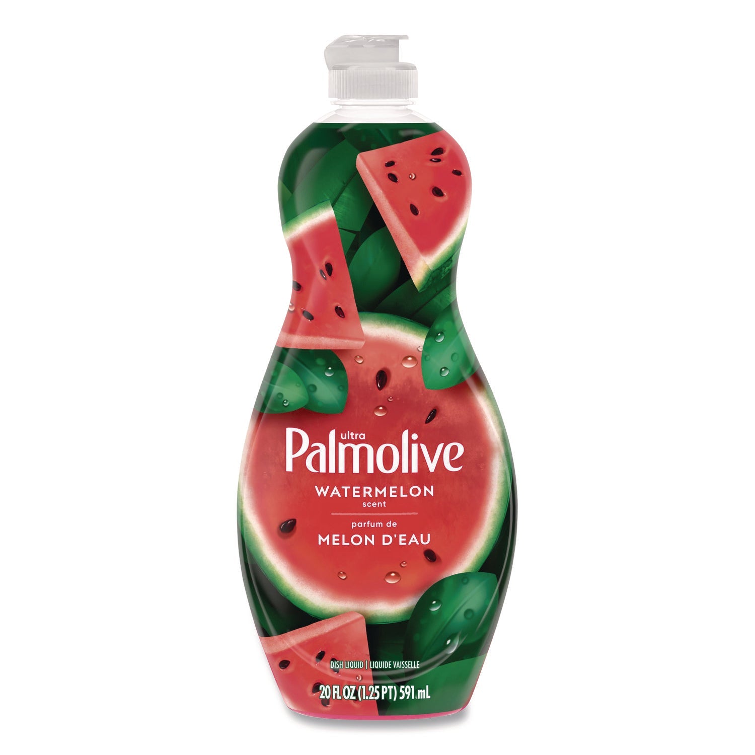 Ultra Palmolive® Dishwashing Liquid, Watermelon Scent, 20 oz Bottle, 9/Carton