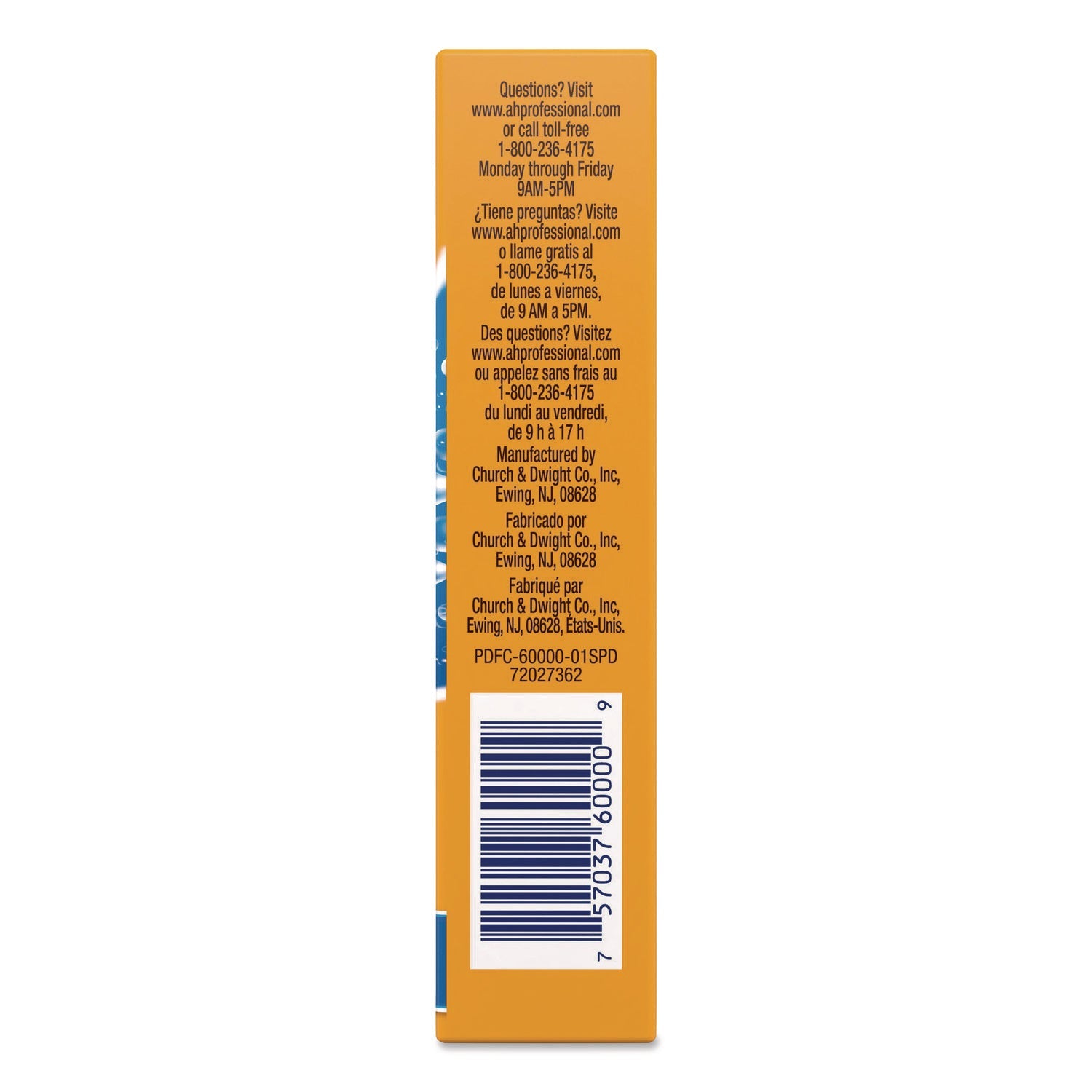 Arm & Hammer™ Plus the Power of OxiClean Powder Detergent, 2 oz Box, 156/Carton