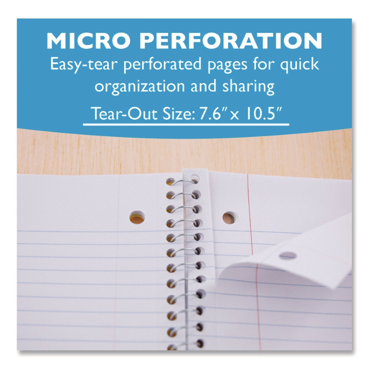 BAZIC® Products Spiral Notebooks, 1-Subject, Wide/Legal Rule, Randomly Assorted Cover Color, (70) 10.5 x 8 Sheets - Bloom Skins