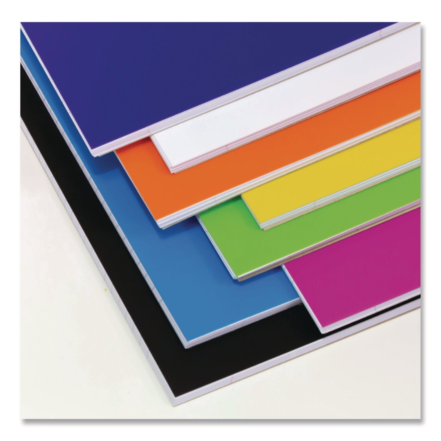 BAZIC® Products Spiral Notebooks, 1-Subject, Wide/Legal Rule, Randomly Assorted Cover Color, (70) 10.5 x 8 Sheets - Bloom Skins