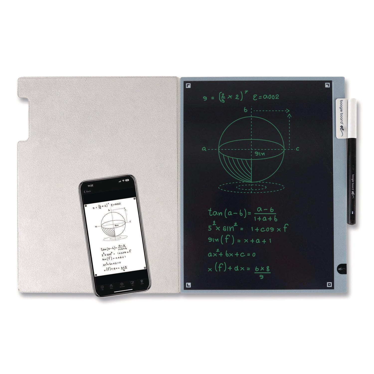 Boogie Board™ Blackboard 2.0 with Smart Pen, Gray Cover - Bloom Skins