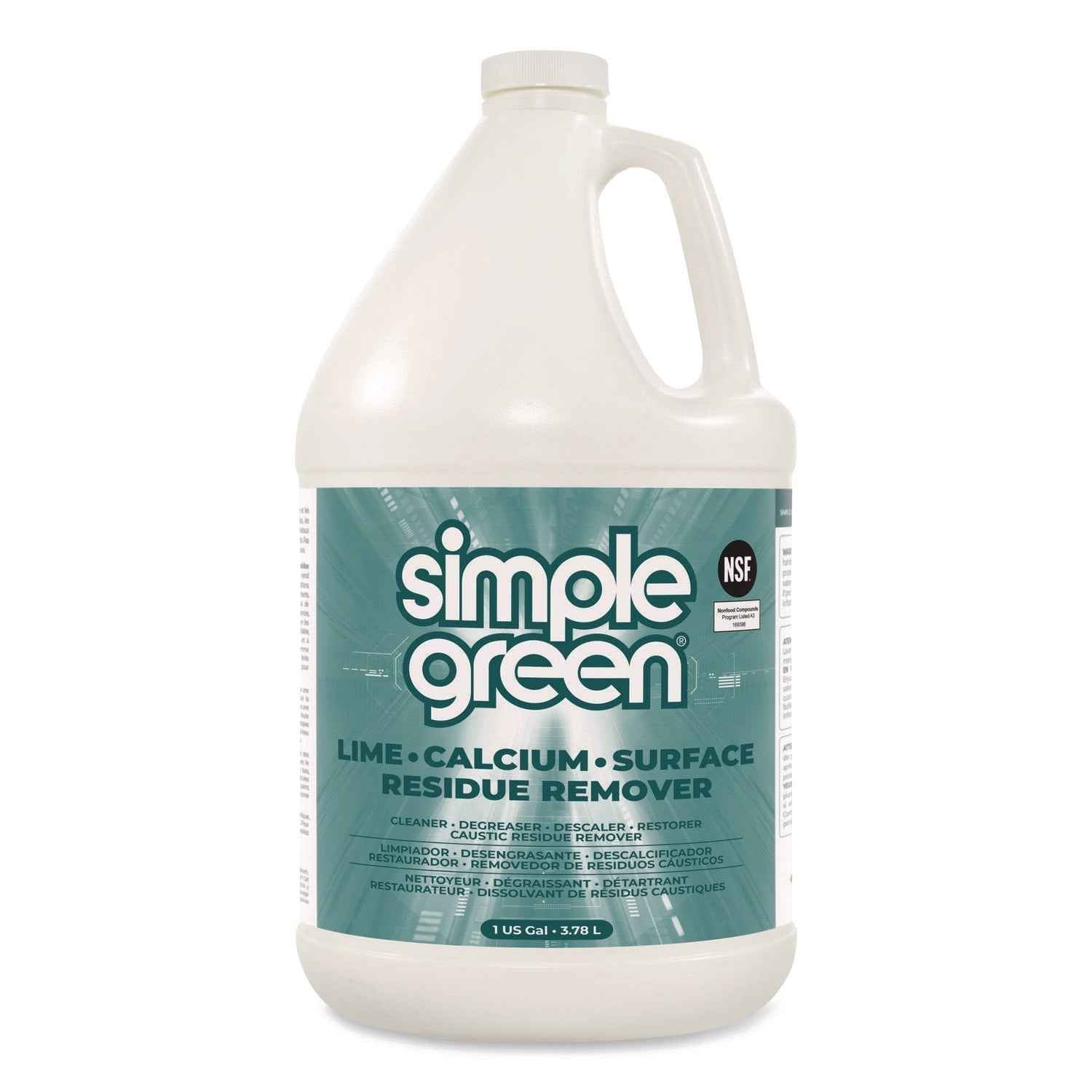 Simple Green® Lime Calcium Surface Residue Remover, 1 gal Bottle, 6/Carton