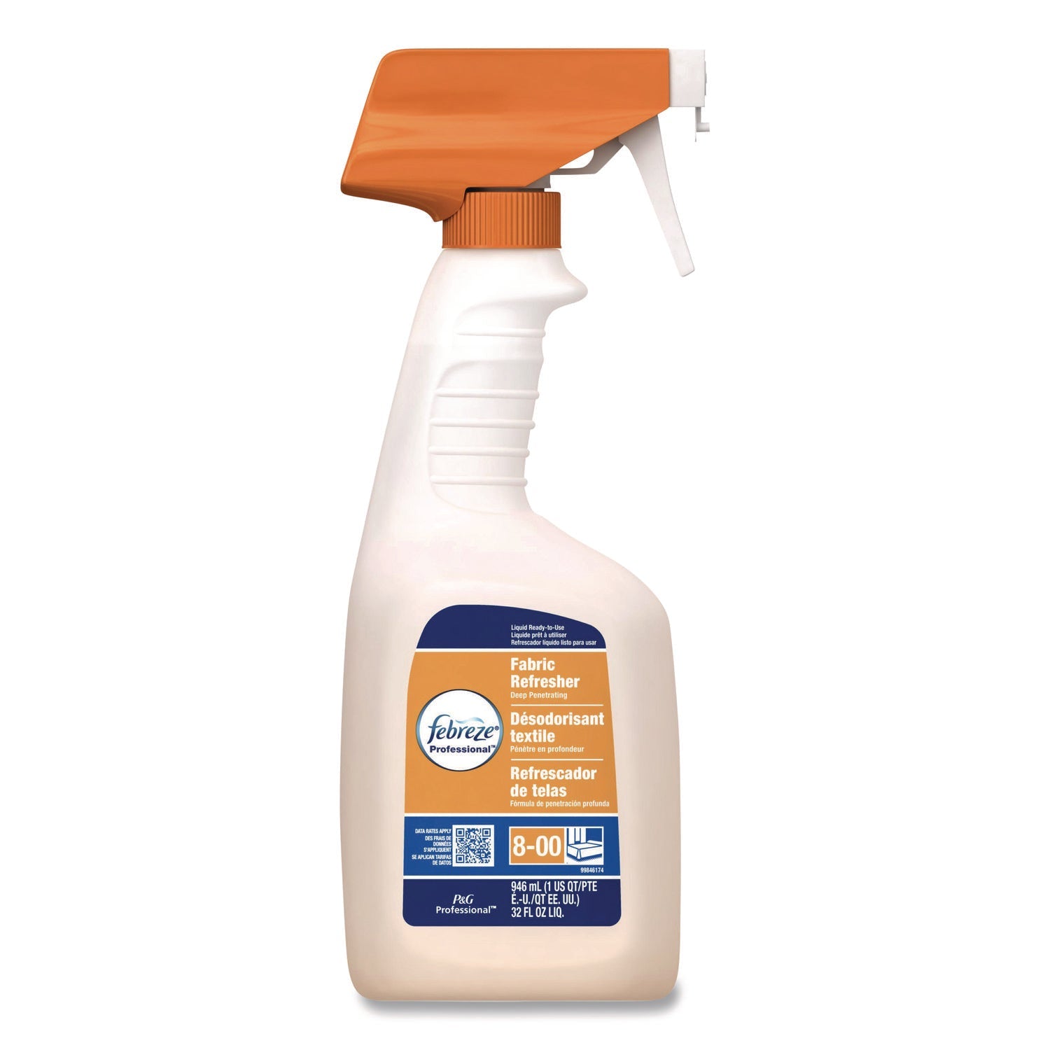 Febreze® Fabric Refresher Spray, Fresh Clean Scent, (8) 32 oz Bottles and (2) Trigger Sprayers/Carton