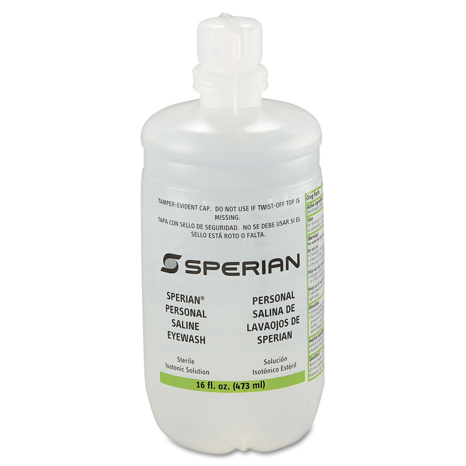 Honeywell Saline Personal Eyewash Bottles, 16 Oz Bottle