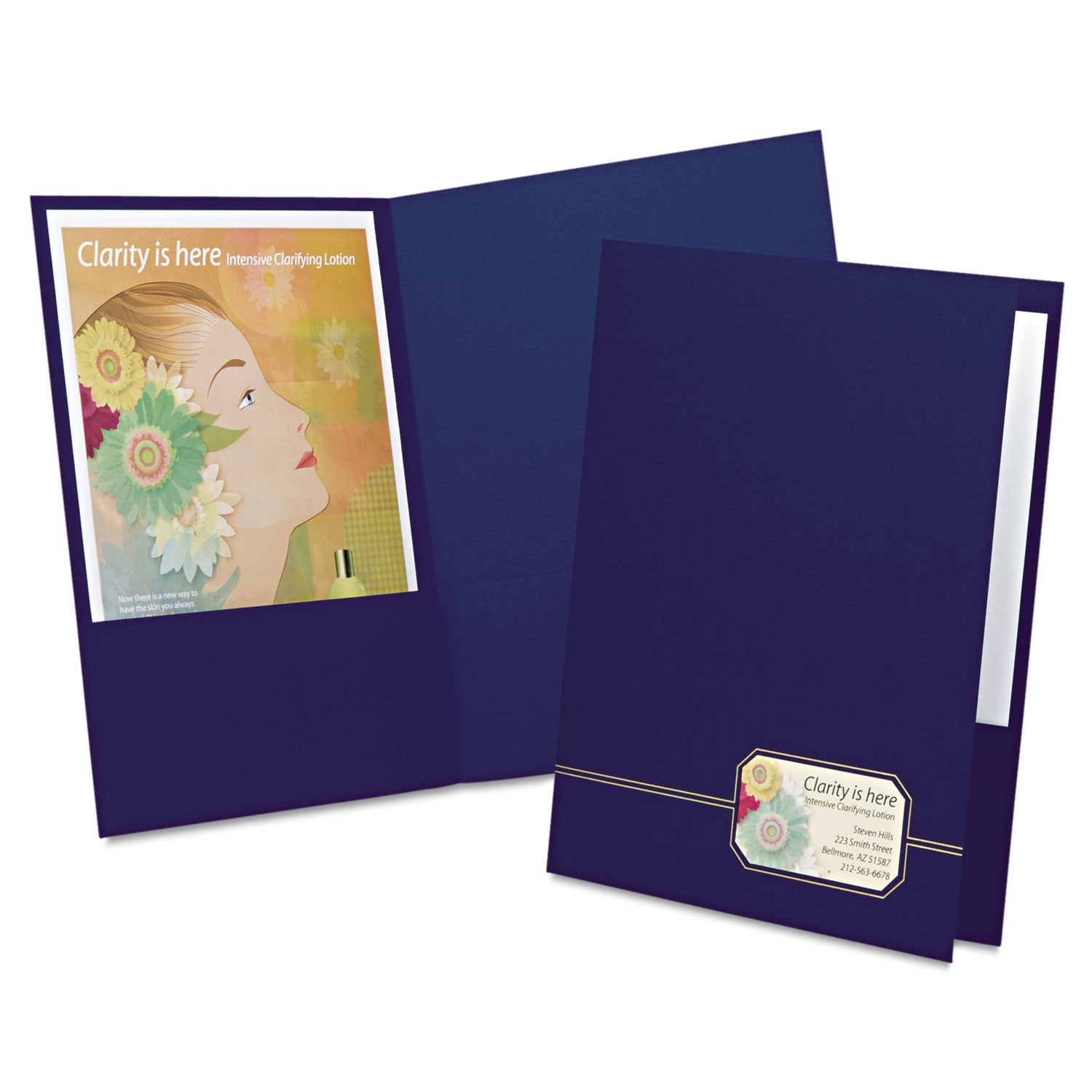 Oxford Monogram Series Business Portfolio | Blue