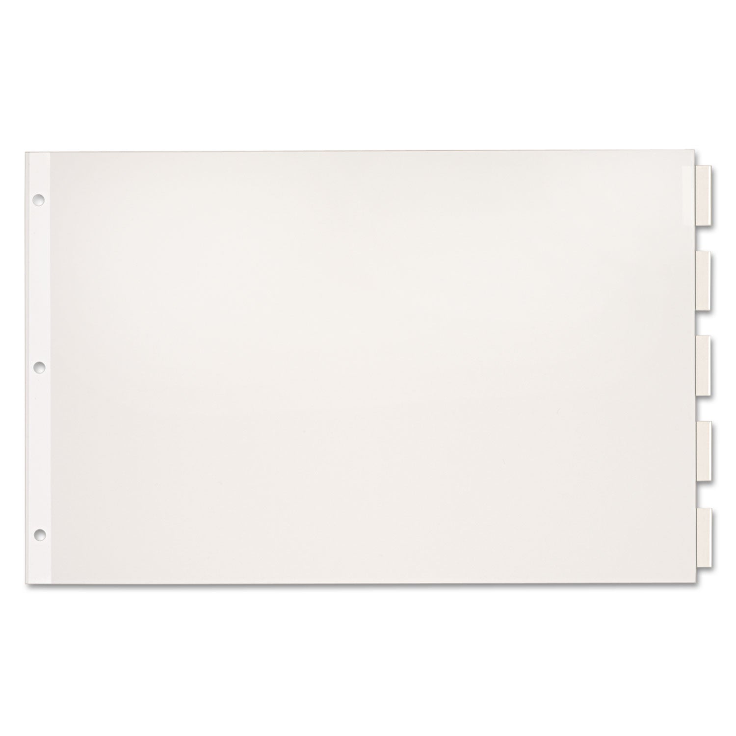 Paper Insertable Dividers | 5-Tab 11x17