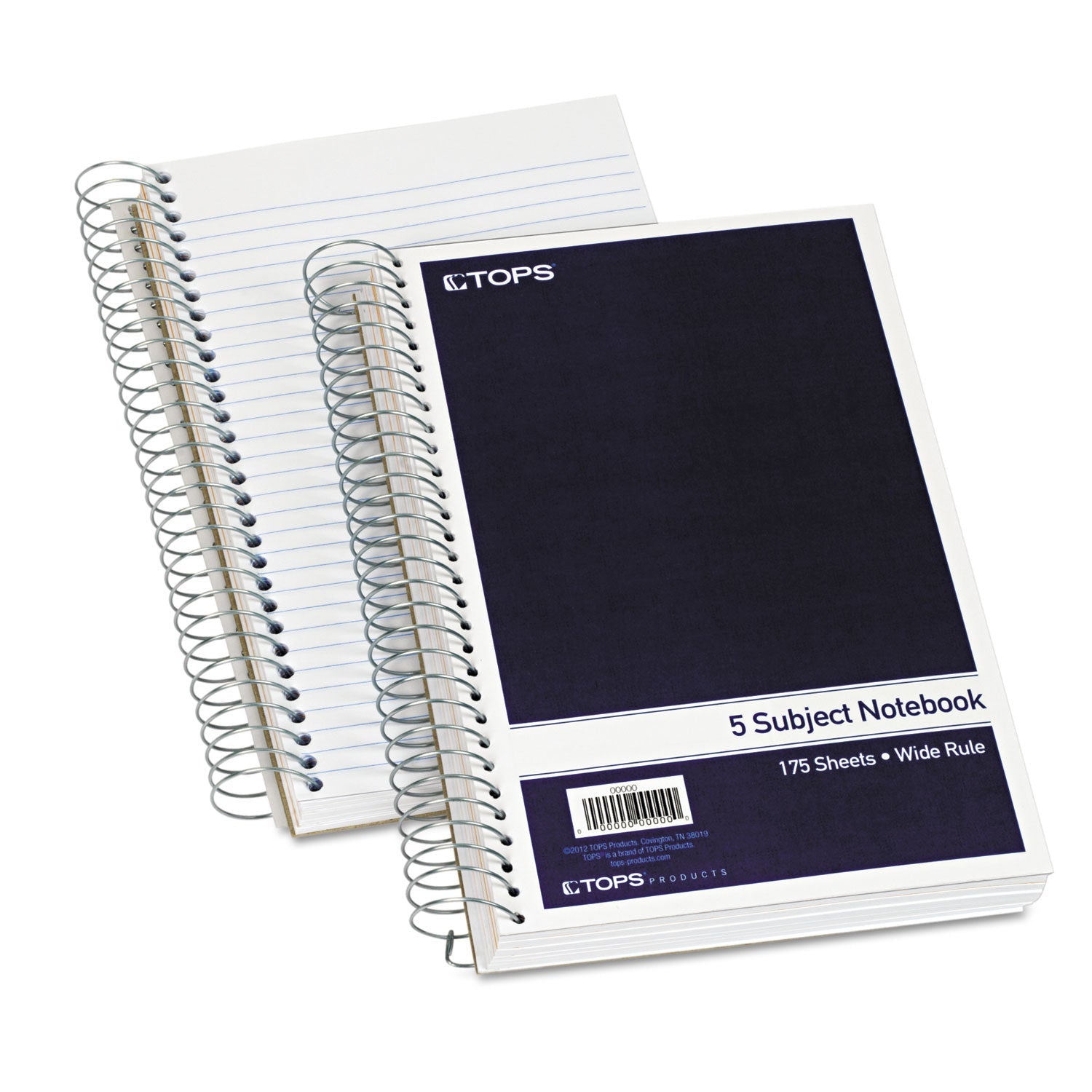 Five-Subject Wirebound Notebook | Navy, TOPS™