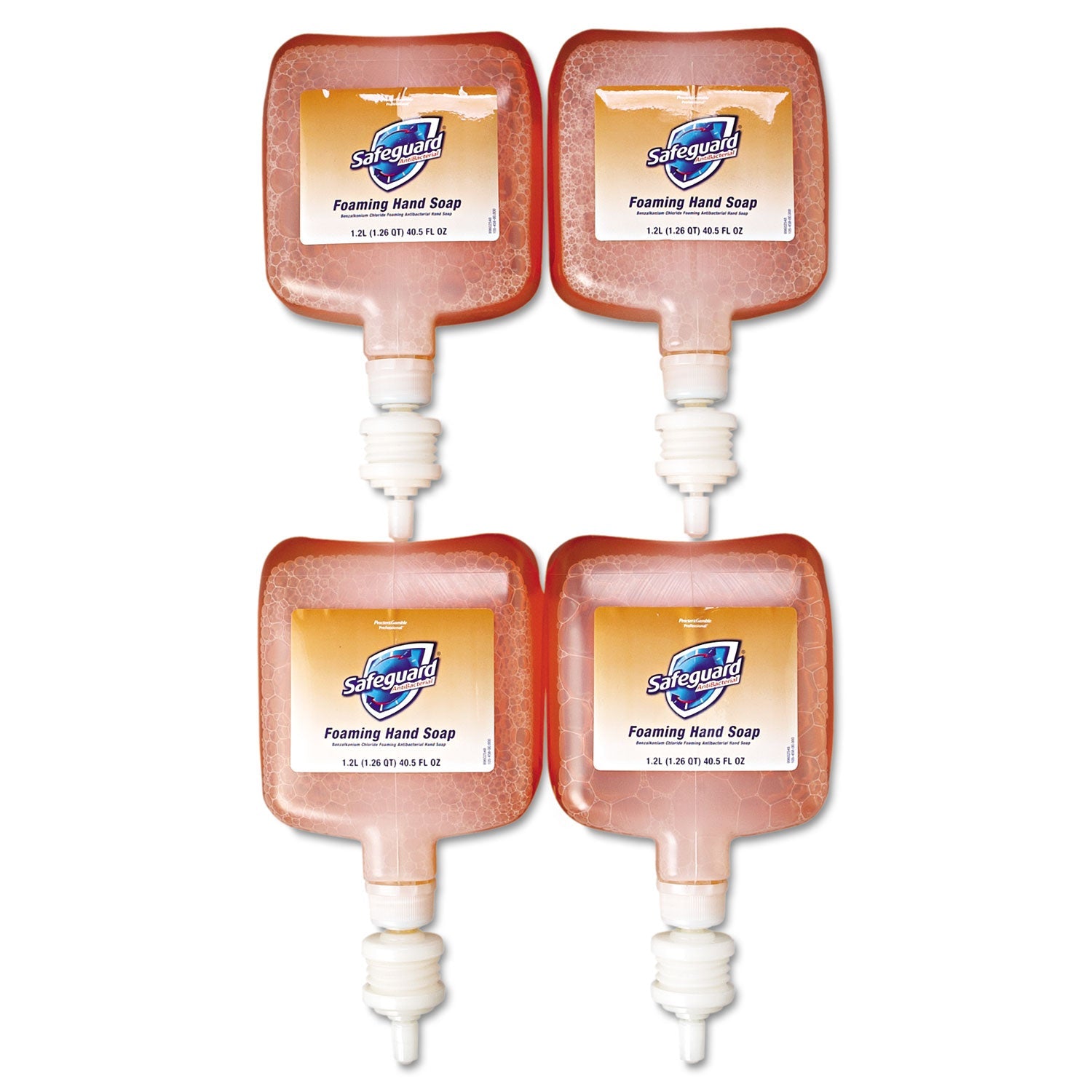 Safeguard™ Professional Antibacterial Foam Hand Soap Refill, Pleasant Scent, 1,200 mL, 4/Carton