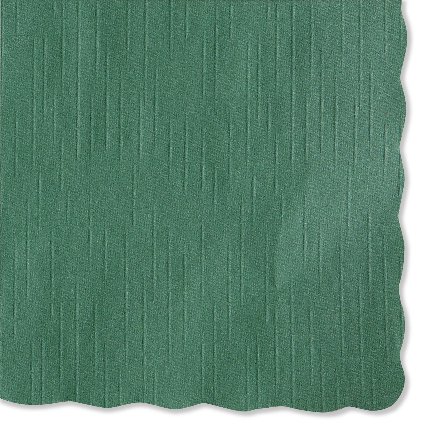Hoffmaster® Solid Color Scalloped Edge Placemats, 9.5 X 13.5, Hunter Green, 1,000/carton