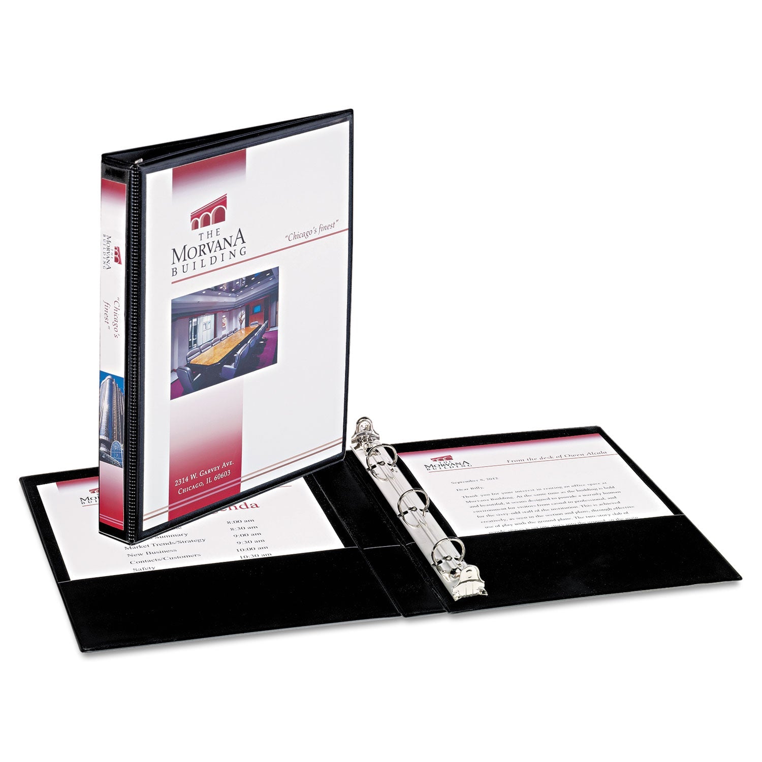 Mini Size Durable View Binder | Black | 0.5" Ring