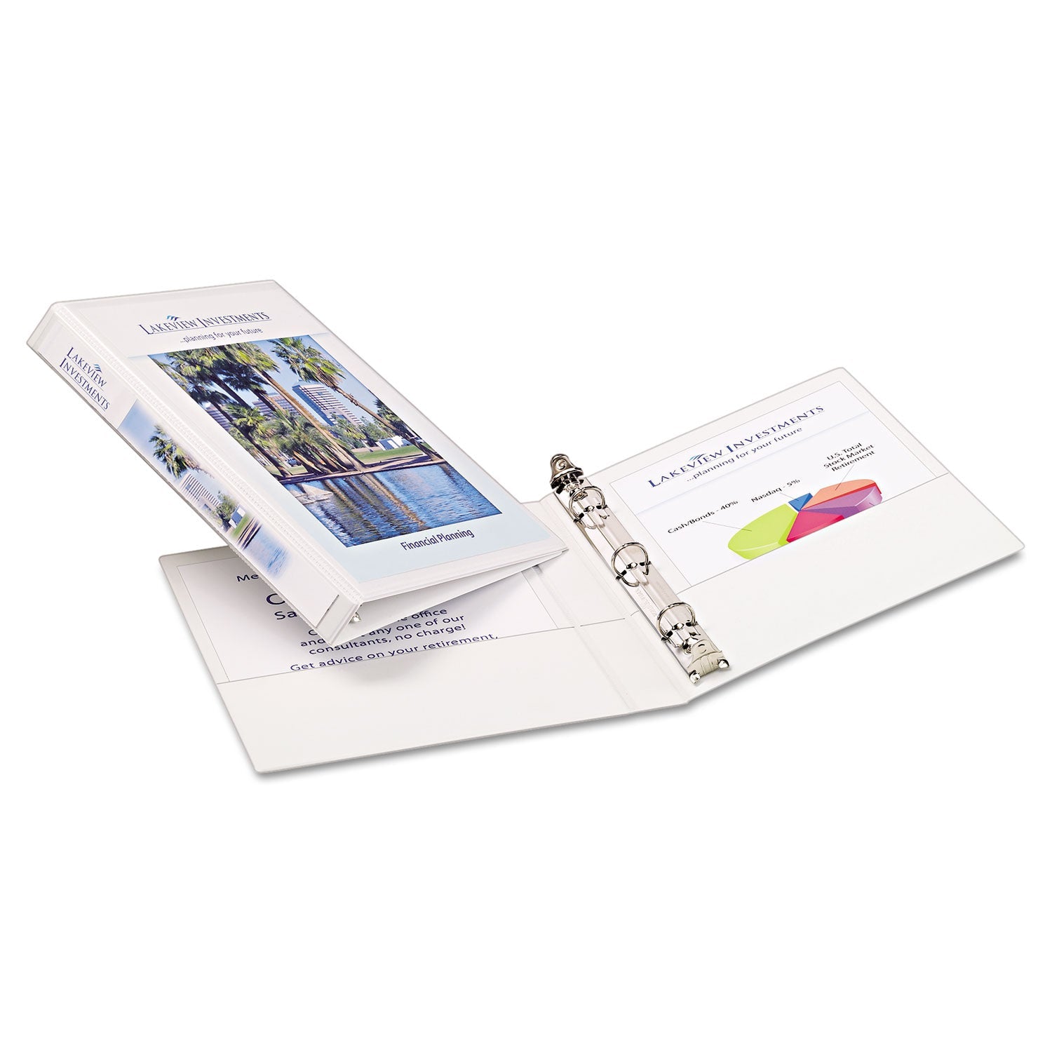 Mini Size Durable View Binder | White | 0.5" Ring