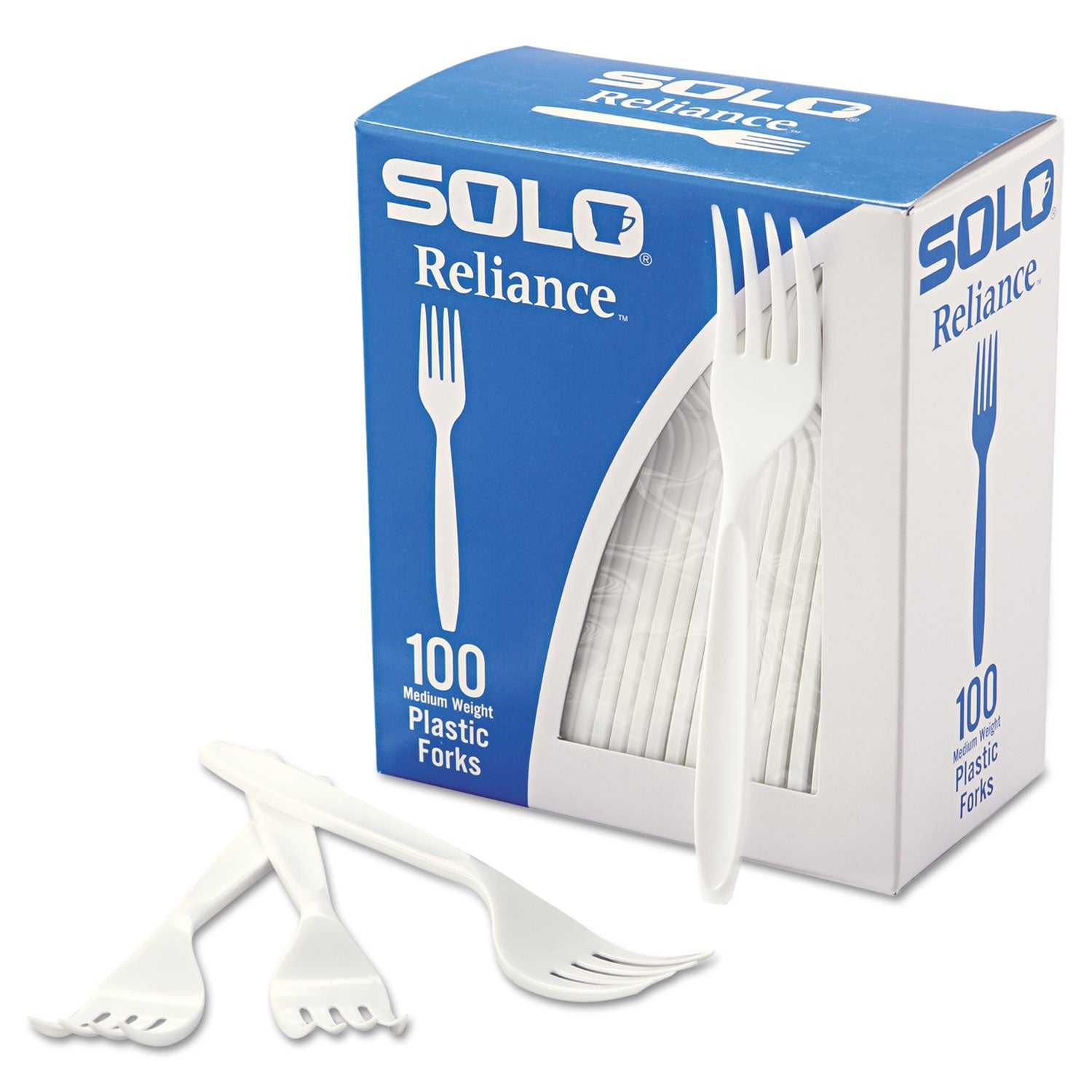 Reliance Mediumweight Cutlery | White Forks 1000-Ct
