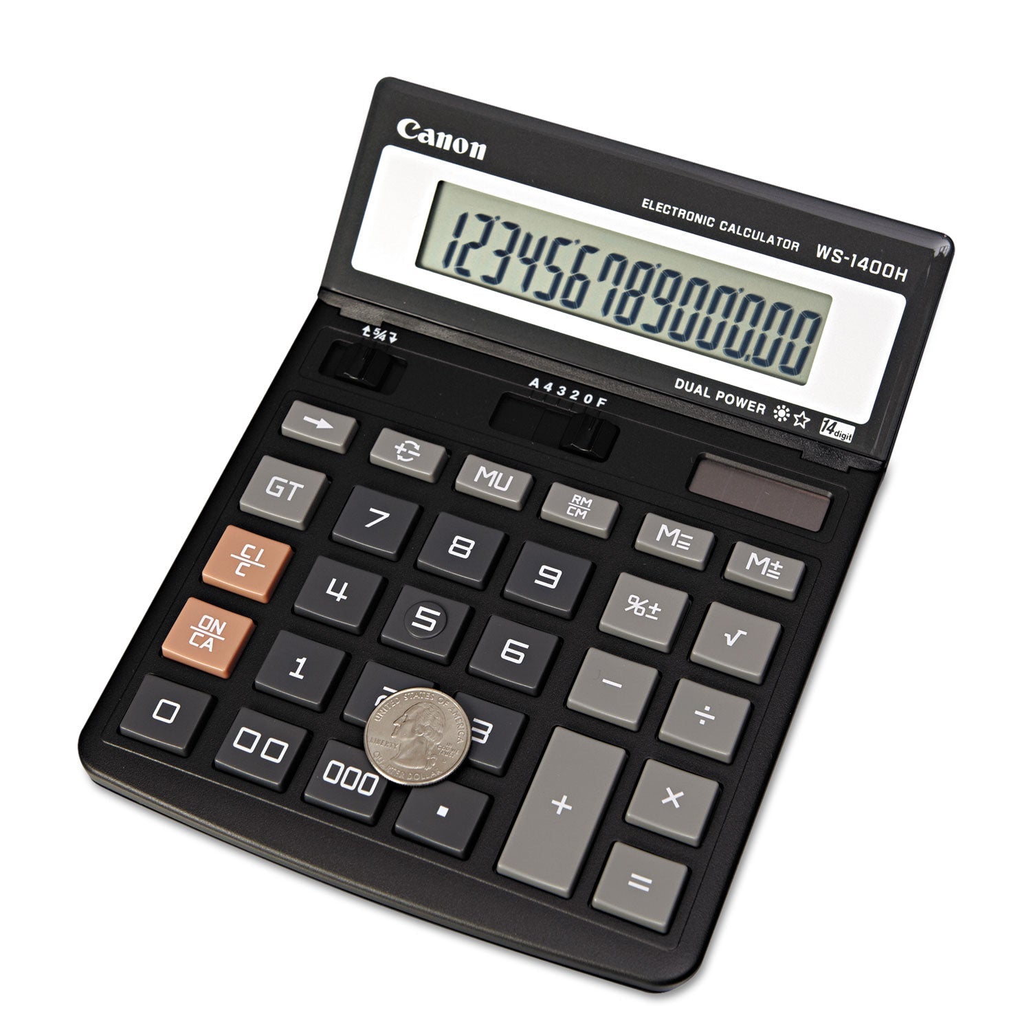 Canon® Ws1400h Display Calculator, 14-Digit Lcd