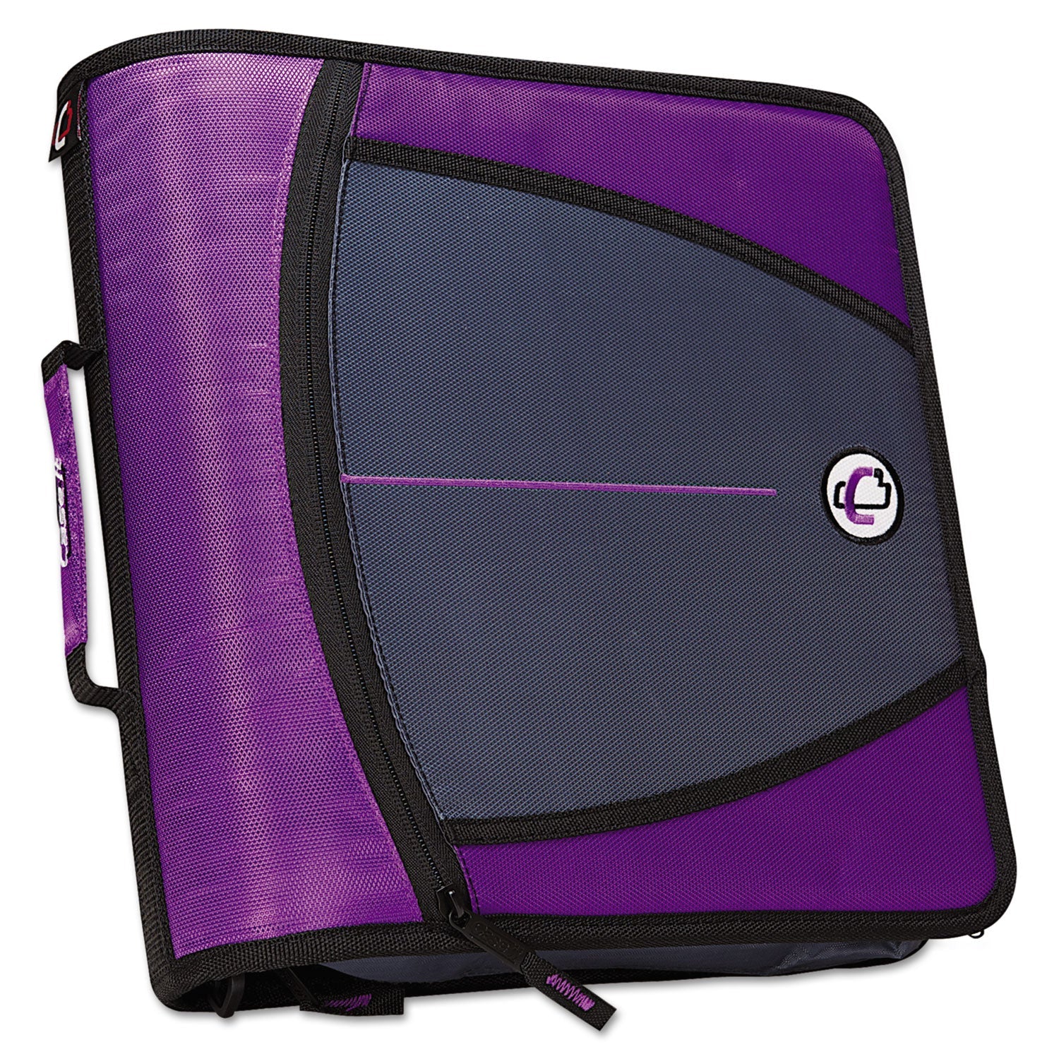 Large Capacity Zipper Binder | 3", Purple