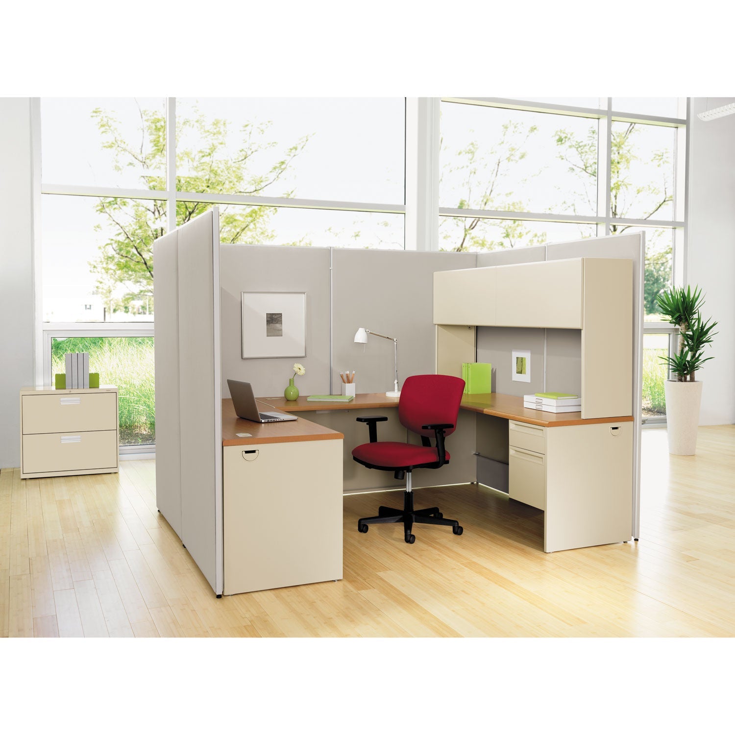 HON® Verse Office Panel, 48w X 72h, Gray - Bloom Skins