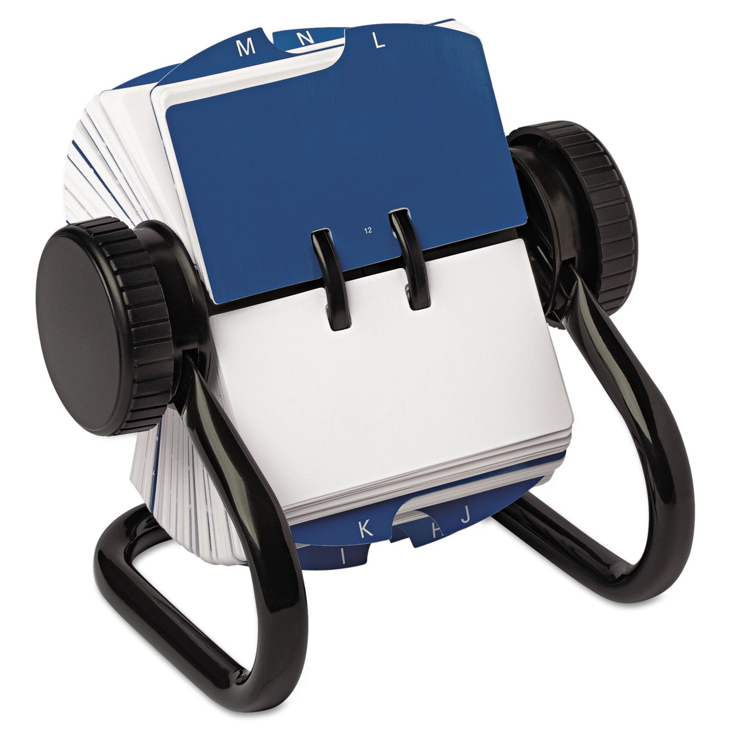 Rolodex™ Open Rotary Card File, Holds 250 1.75 X 3.25 Cards, Black