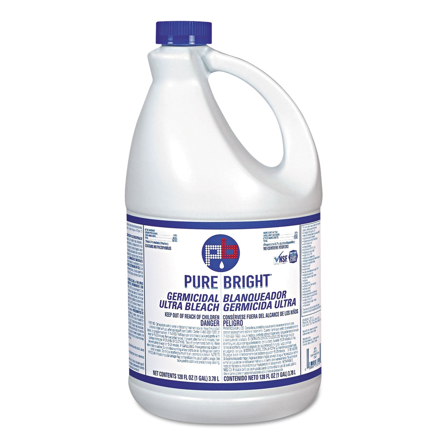 Pure Bright® Liquid Germicidal Bleach, 1 gal Bottle, 3/Carton - Bloom Skins