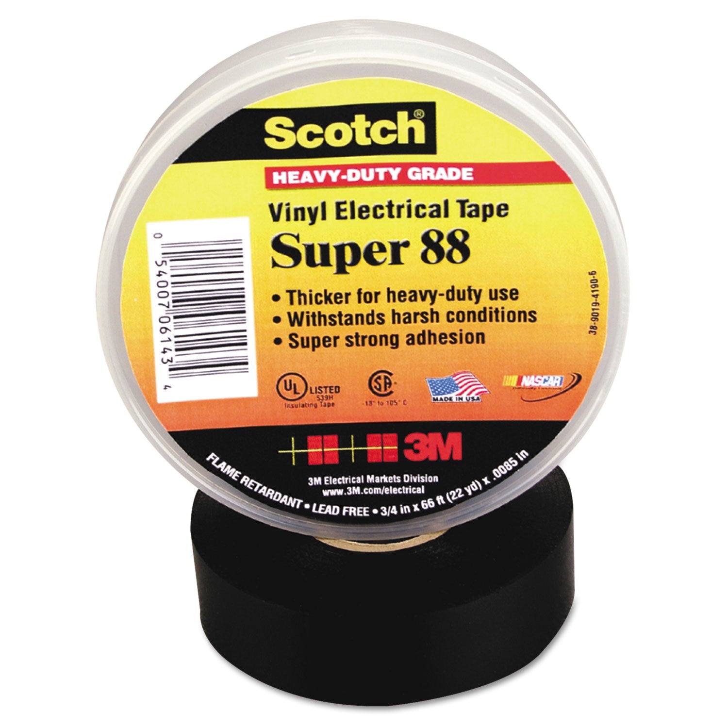3M Scotch 88 Super Vinyl Electrical Tape | Black