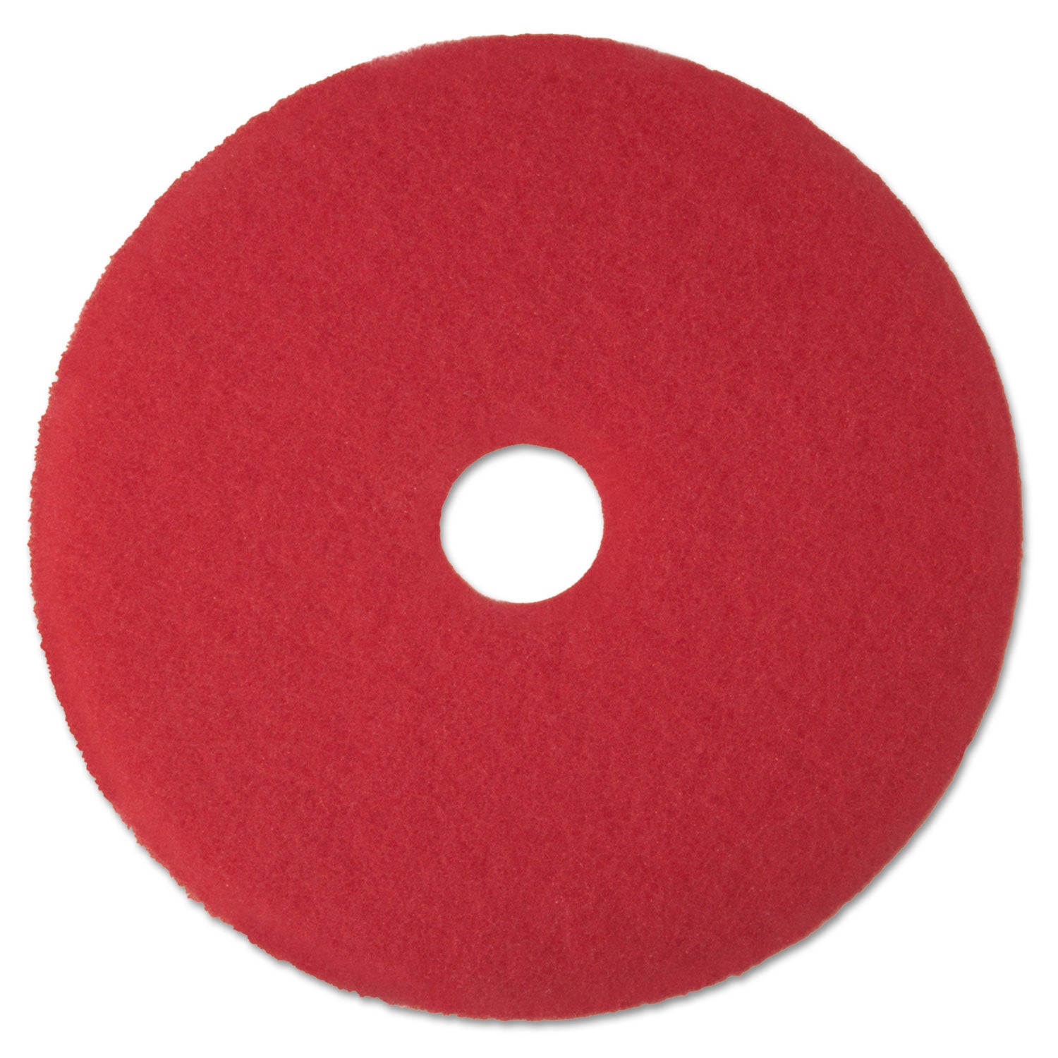 3M™ Low-Speed Buffer Floor Pads 5100, 13" Diameter, Red, 5/carton