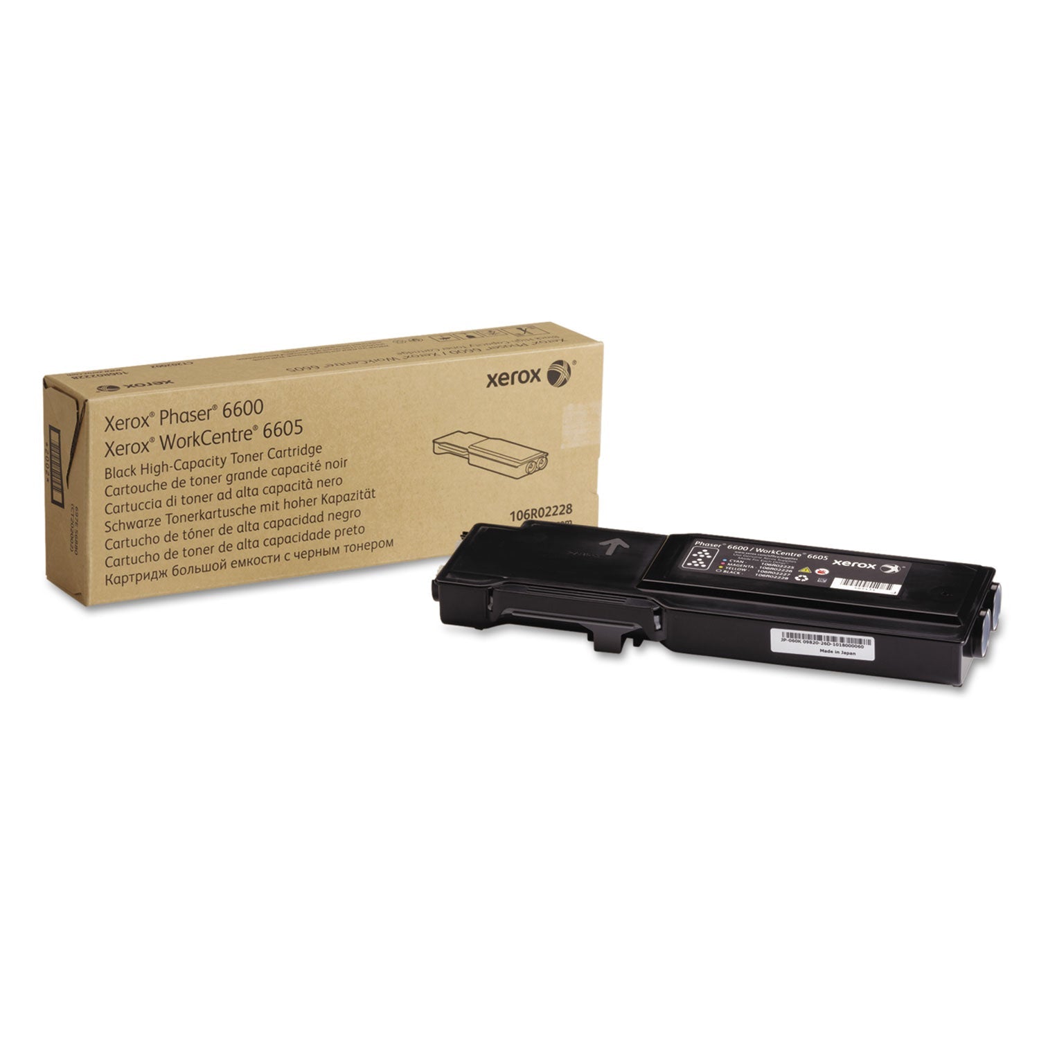 Xerox® 106r02228 High-Yield Toner, 8,000 Page-Yield, Black