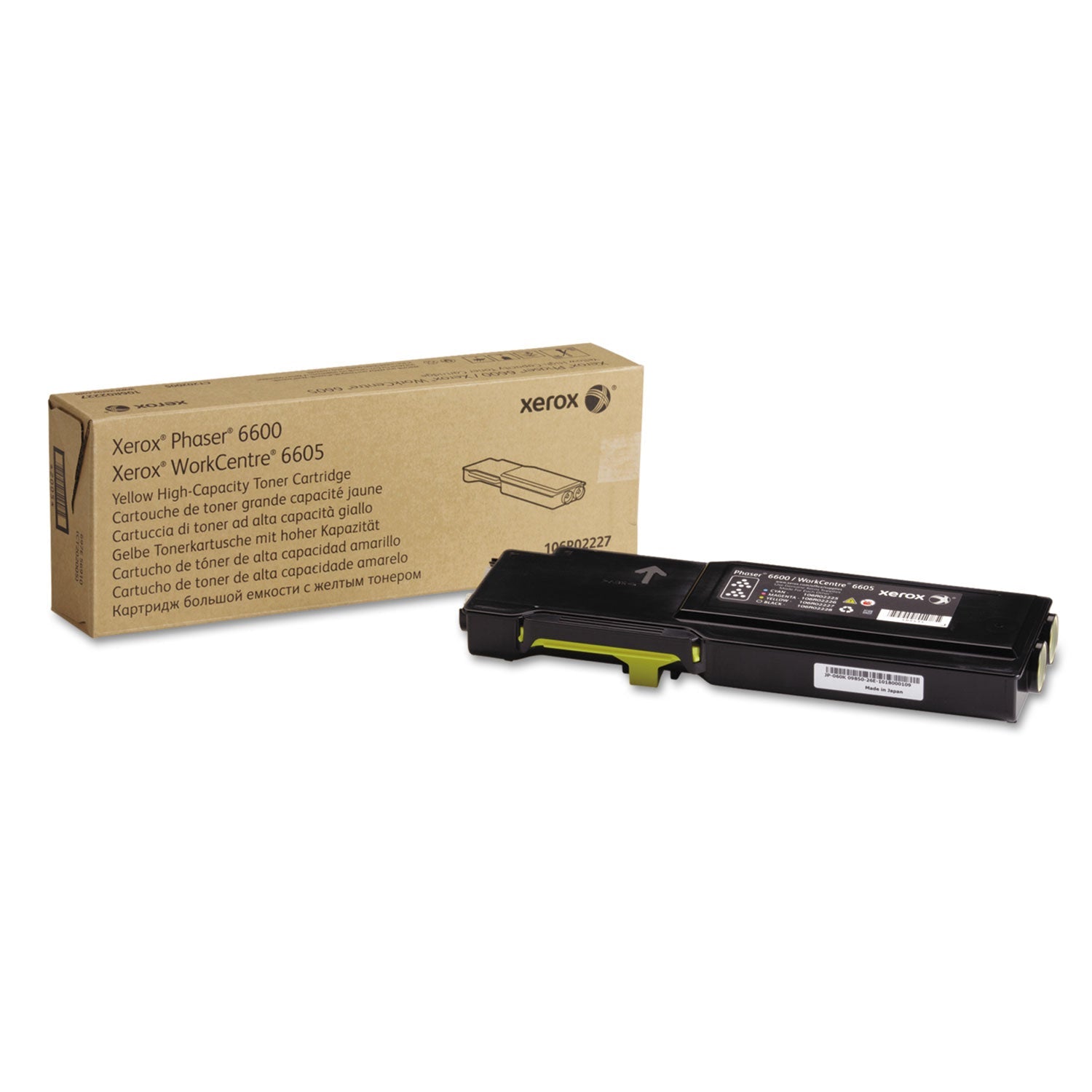 Xerox® 106r02227 High-Yield Toner, 6,000 Page-Yield, Yellow