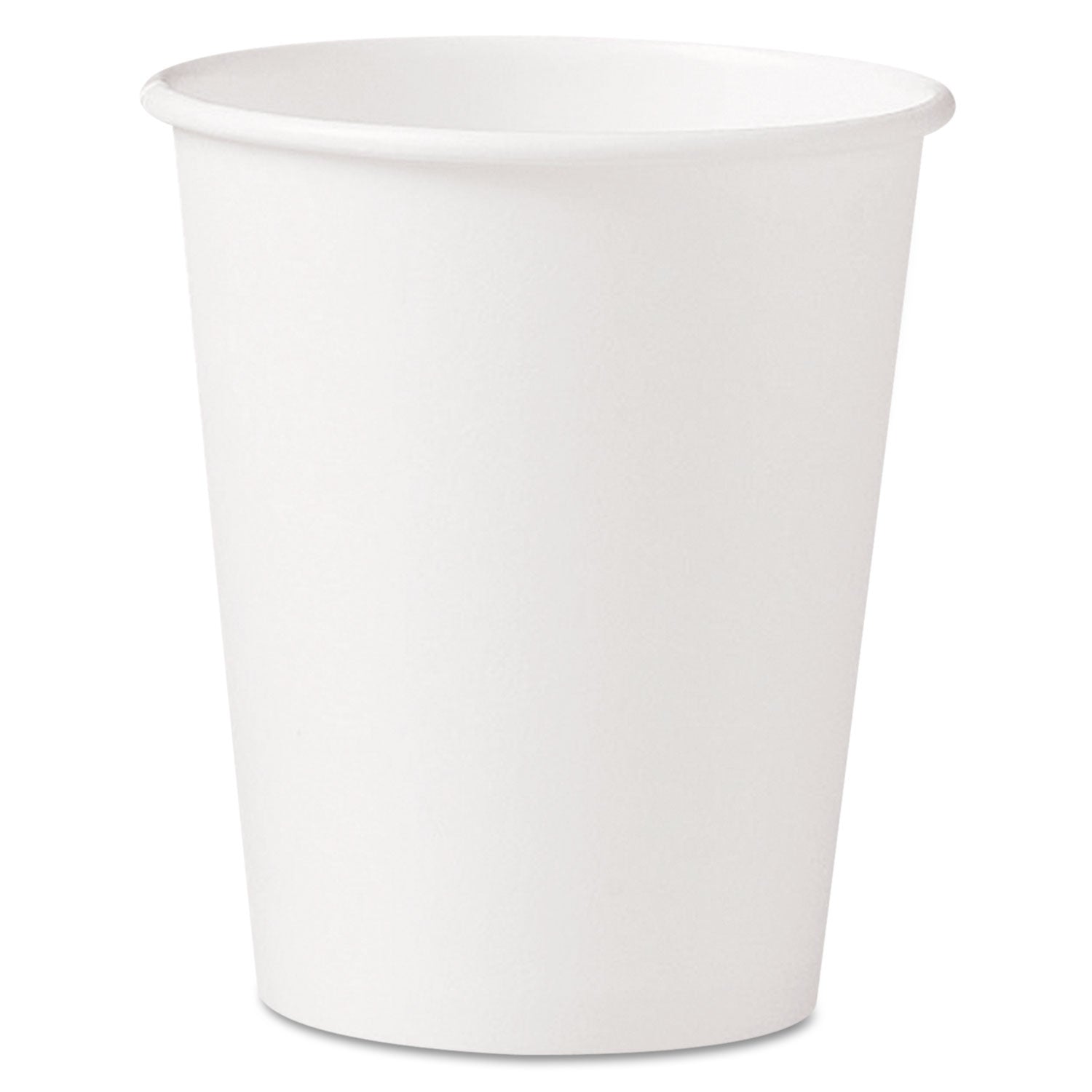 Single-Sided Poly Paper Hot Cups | 10oz, White